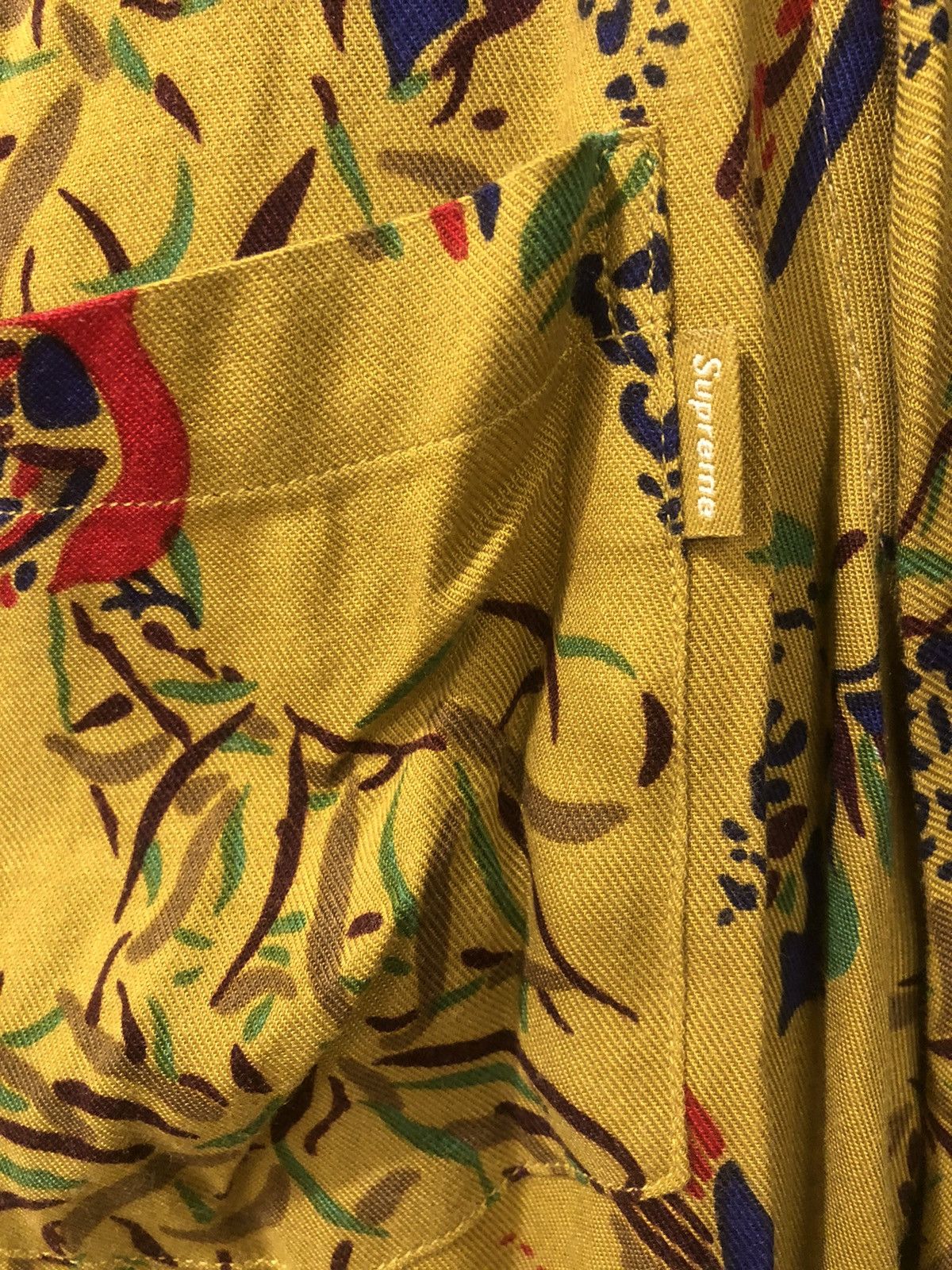 Supreme FW16 Supreme Birds Of Paradise Rayon Shirt Size US XL / EU 56 / 4 - 8 Thumbnail