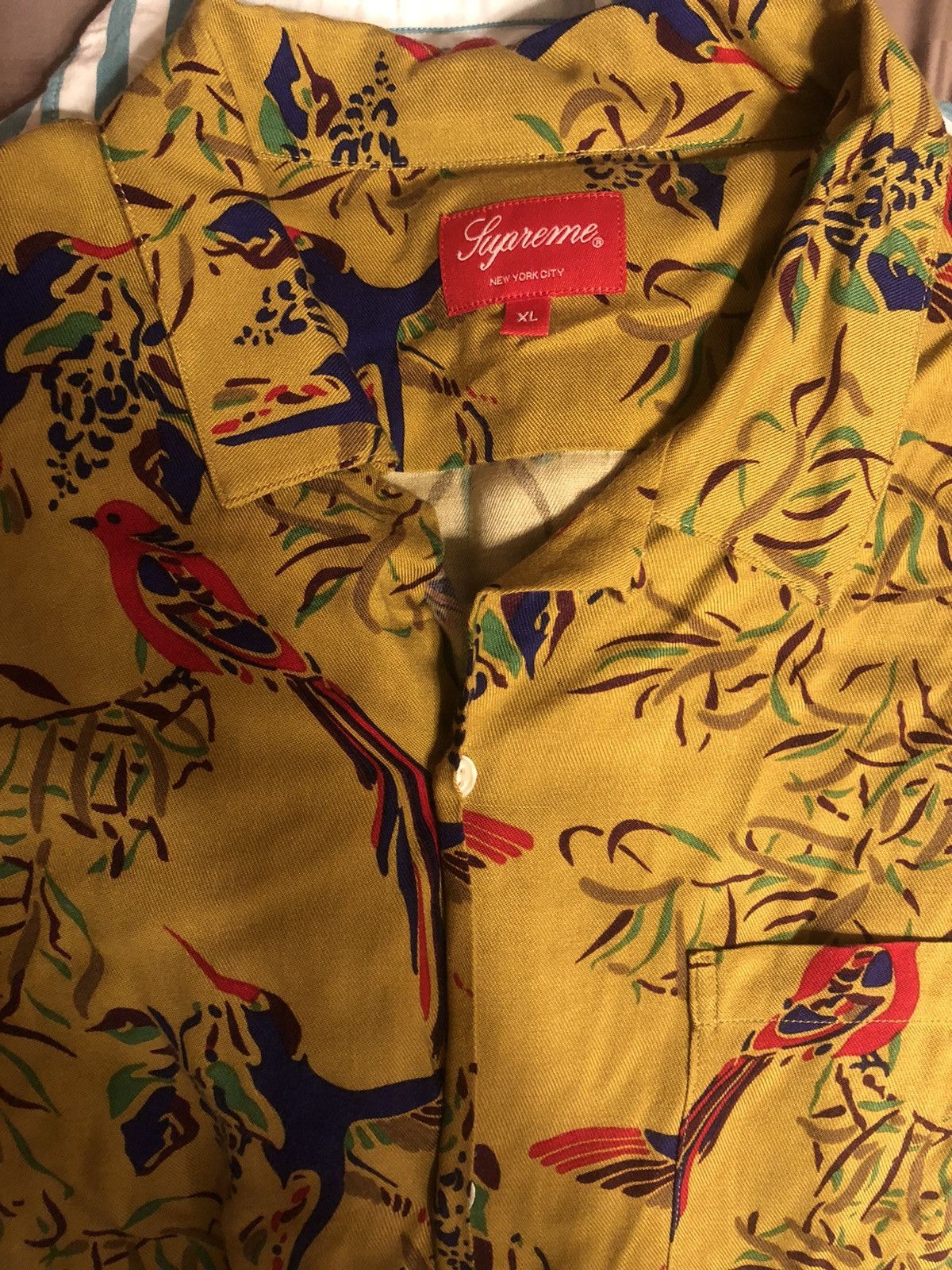 Supreme FW16 Supreme Birds Of Paradise Rayon Shirt Size US XL / EU 56 / 4 - 7 Thumbnail