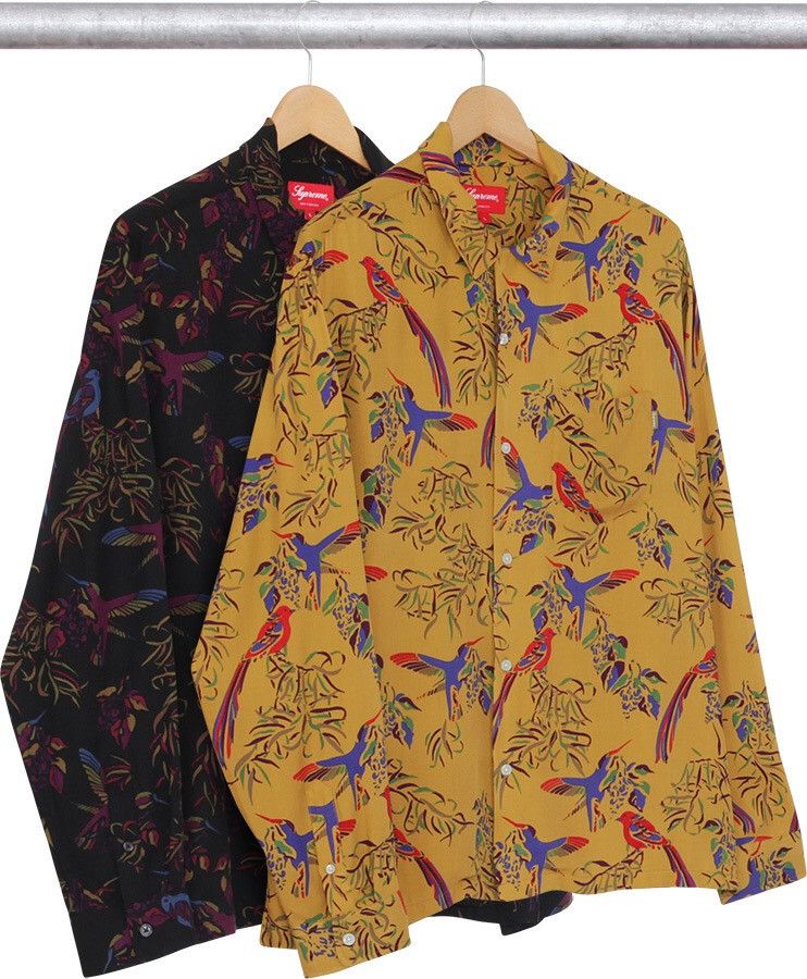 Supreme FW16 Supreme Birds Of Paradise Rayon Shirt Size US XL / EU 56 / 4 - 3 Thumbnail