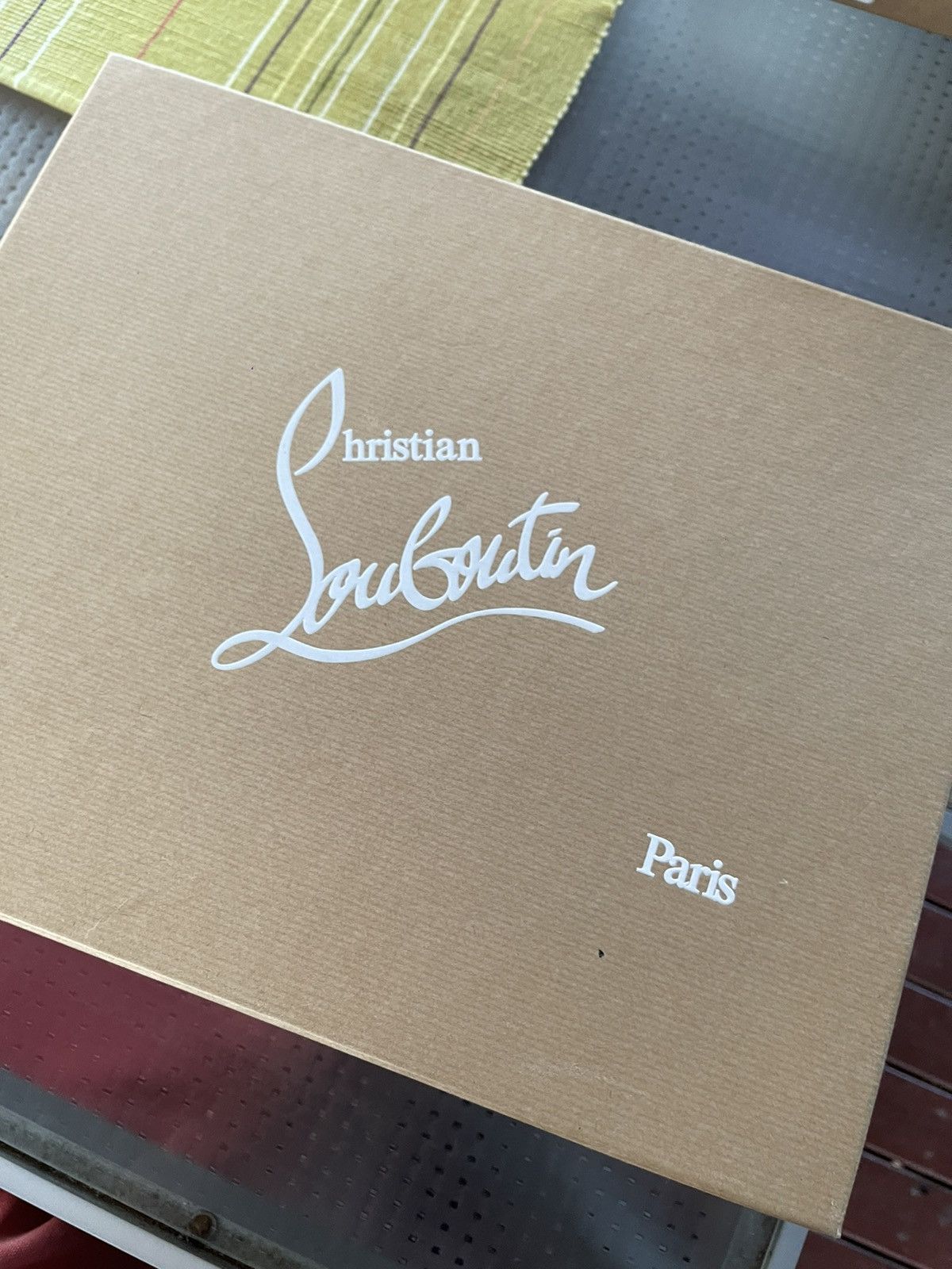 Christian Louboutin Yang Louis Flat Calf Laminato Dino Spikes Grailed
