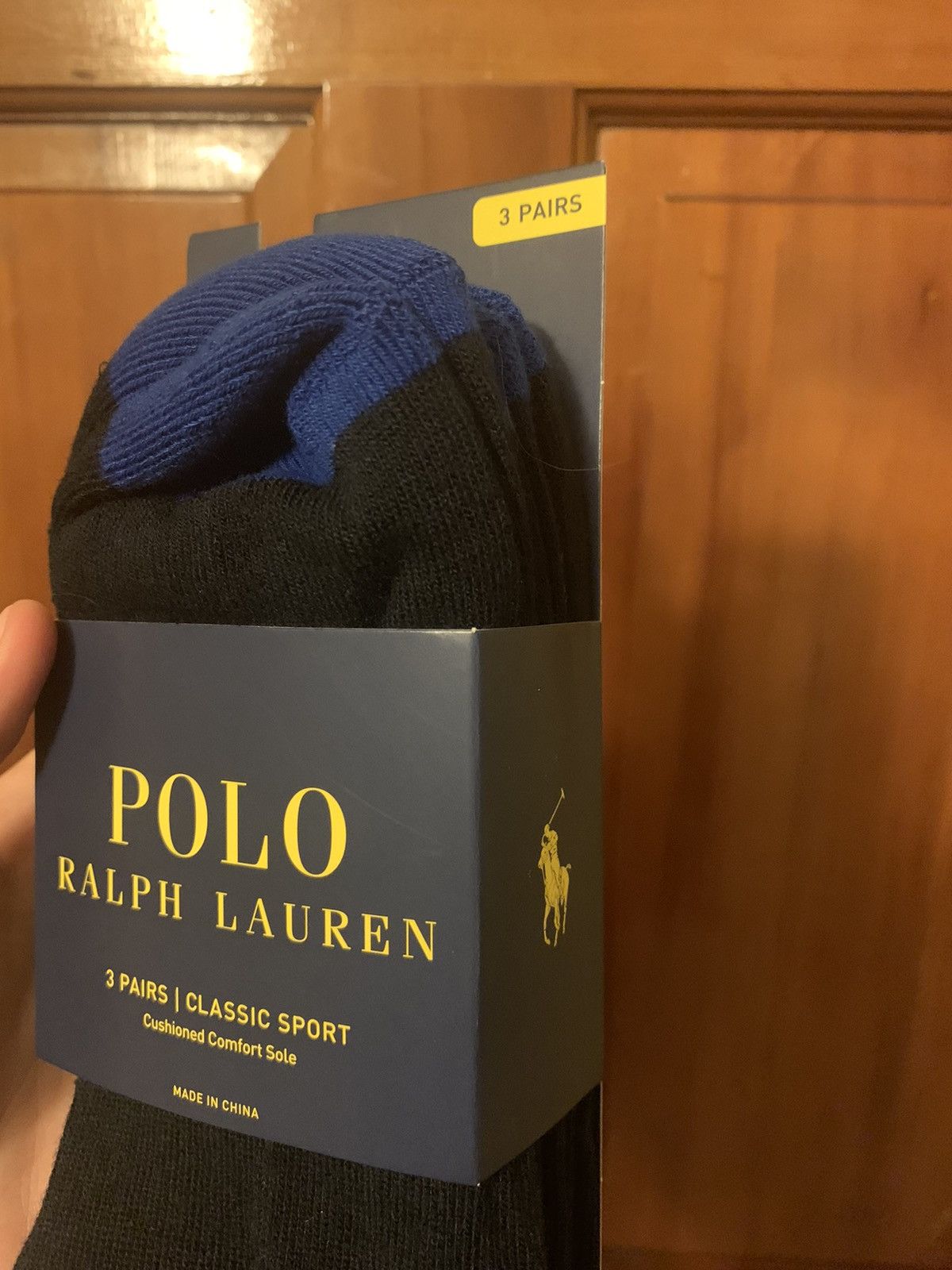 Polo Ralph Lauren × Ralph Lauren × Ralph Lauren Sport *RARE* Brand New Polo Ralph Lauren Sport Knit Socks 3-Pack Size ONE SIZE - 3 Thumbnail