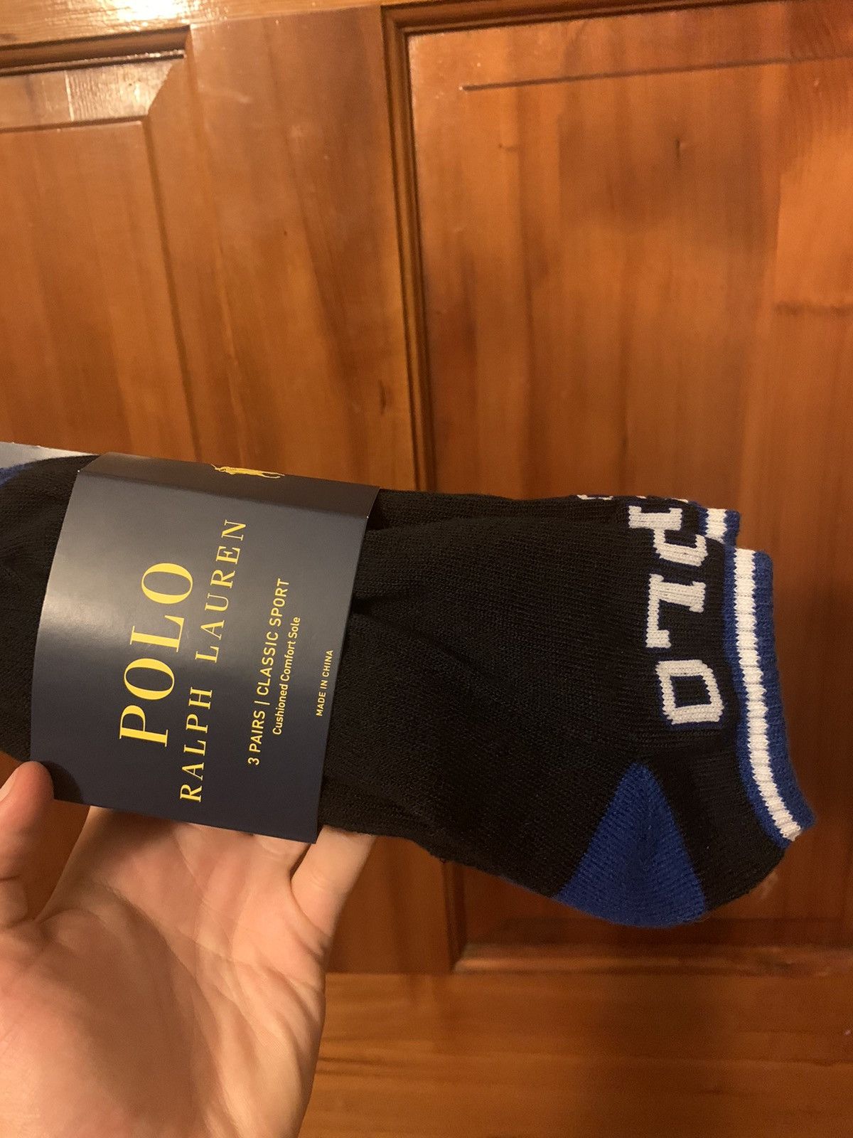 Polo Ralph Lauren × Ralph Lauren × Ralph Lauren Sport *RARE* Brand New Polo Ralph Lauren Sport Knit Socks 3-Pack Size ONE SIZE - 2 Thumbnail