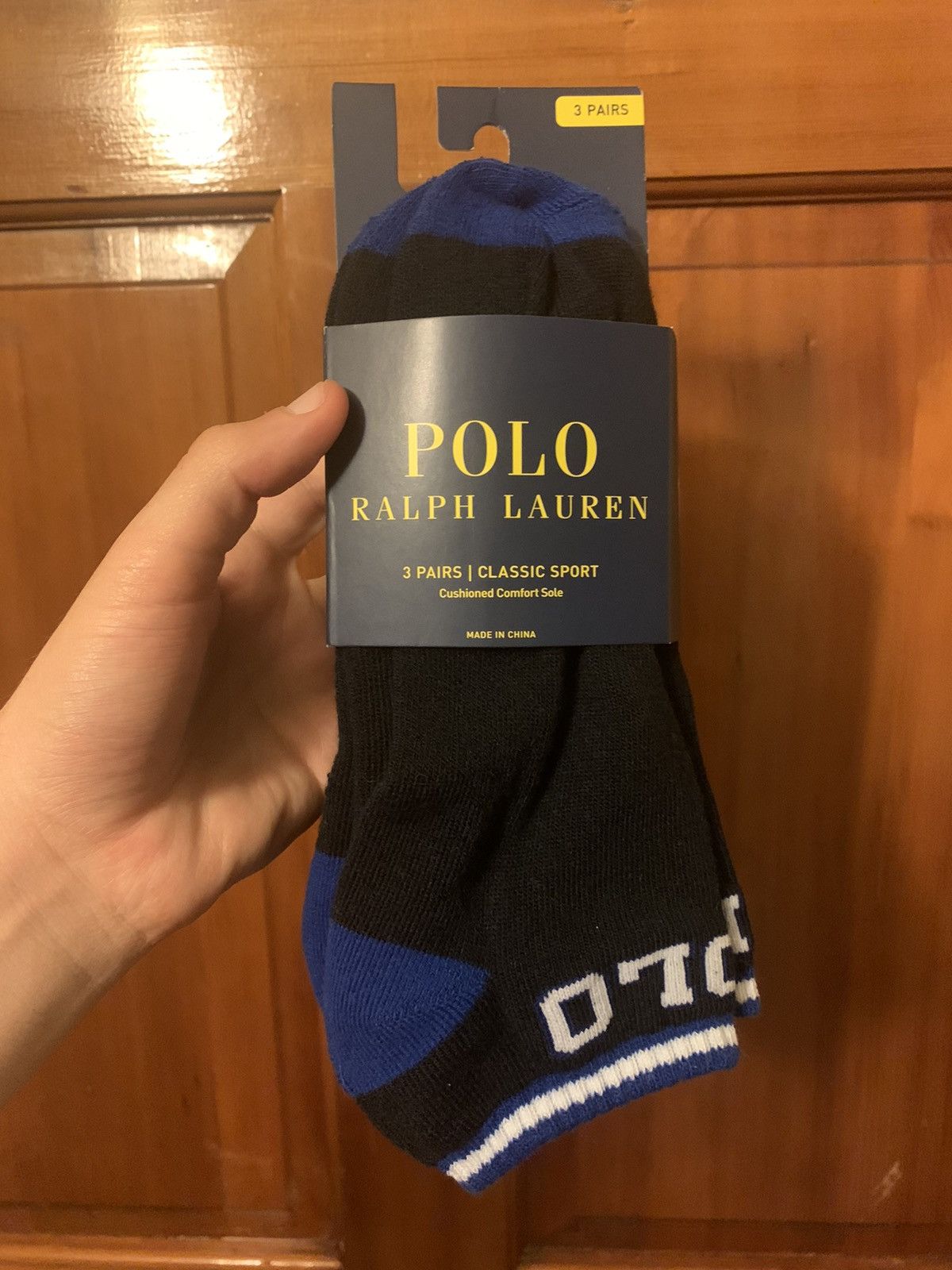 Polo Ralph Lauren × Ralph Lauren × Ralph Lauren Sport *RARE* Brand New Polo Ralph Lauren Sport Knit Socks 3-Pack Size ONE SIZE - 1 Thumbnail