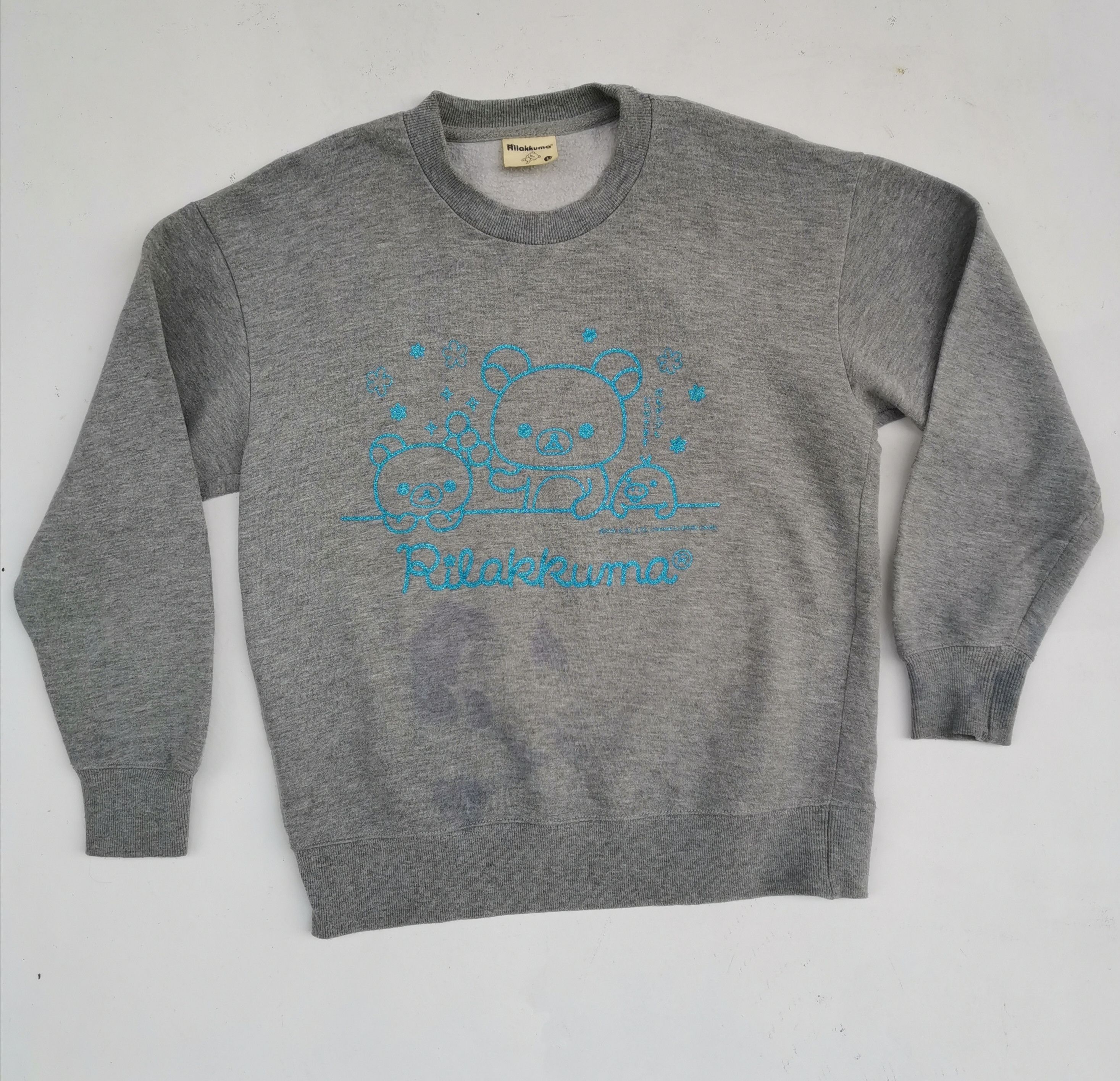 Japanese Brand Rilakkuma Big Logo Sweatshirt Size US M / EU 48-50 / 2 - 1 Thumbnail