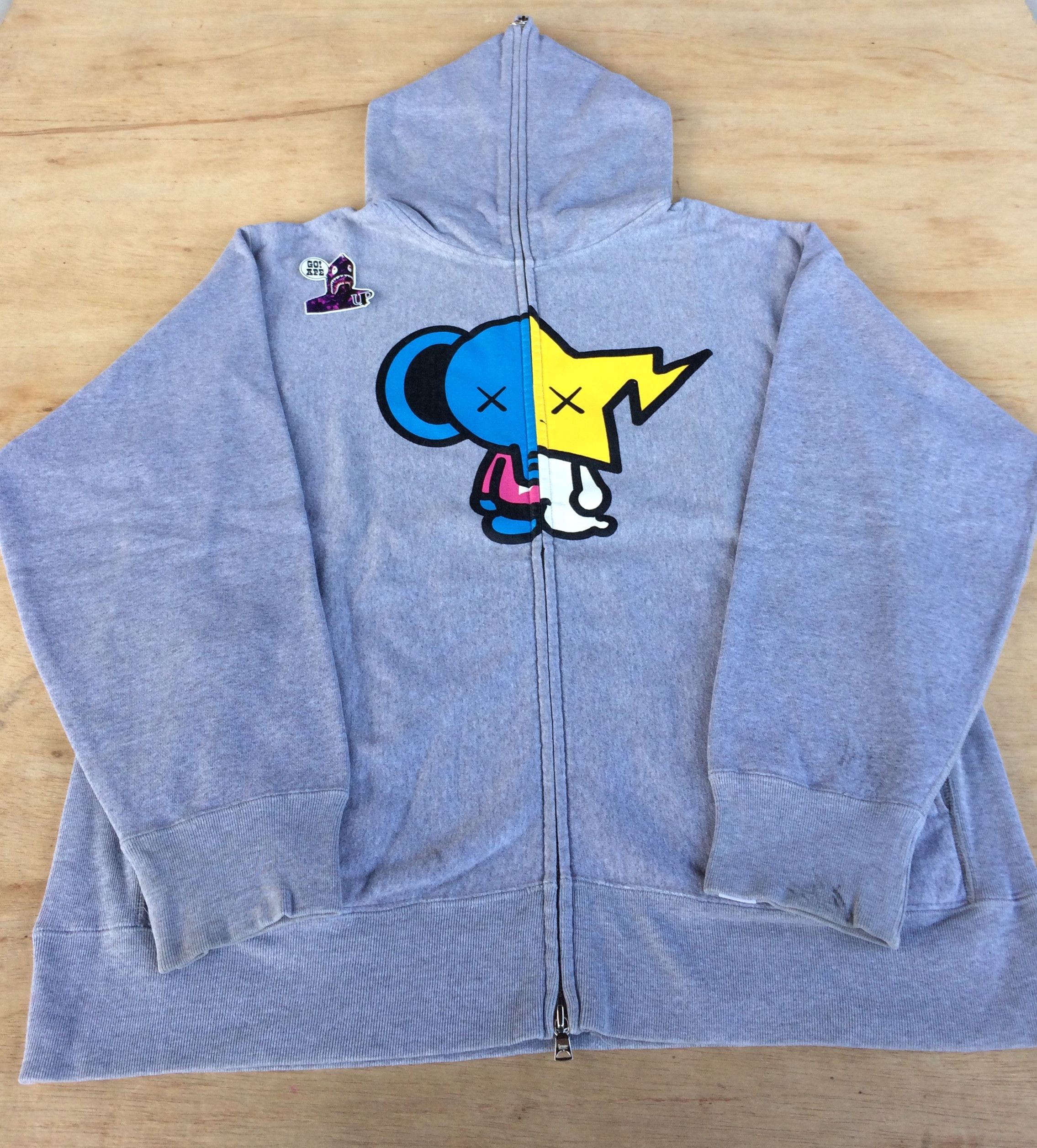 Bape × Kaws OG Bape X Kaws Elephant/Sta Fullzip Hoodie Size US L / EU 52-54 / 3 - 2 Thumbnail