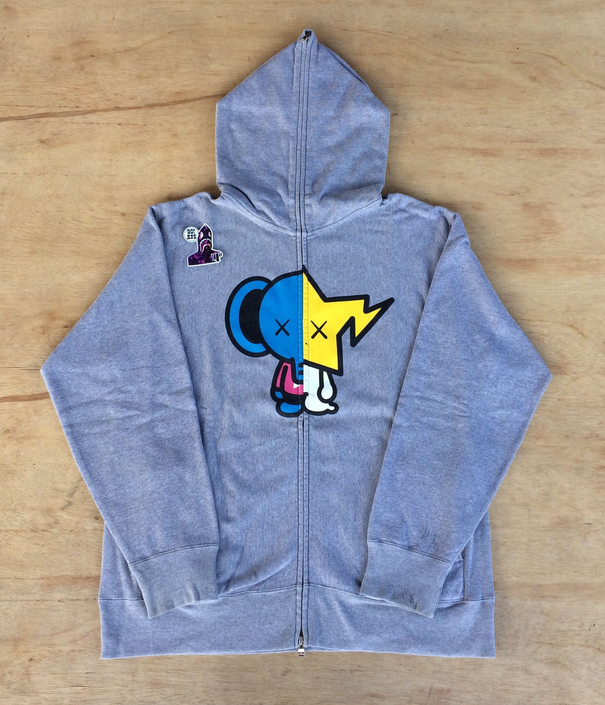 Bape × Kaws OG Bape X Kaws Elephant/Sta Fullzip Hoodie Size US L / EU 52-54 / 3 - 1 Thumbnail