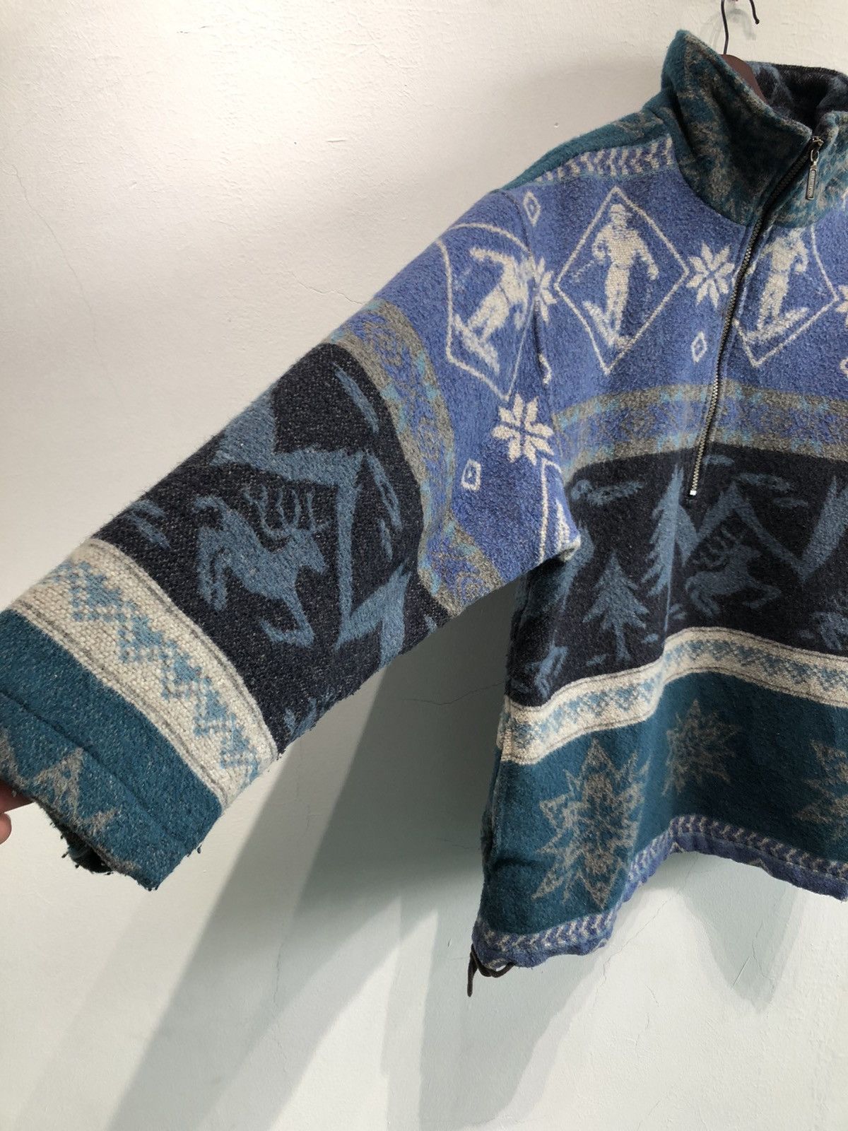 L.L. Bean JA1 90’s Wool Snow Flake Smock Jacket Size US M / EU 48-50 / 2 - 6 Thumbnail