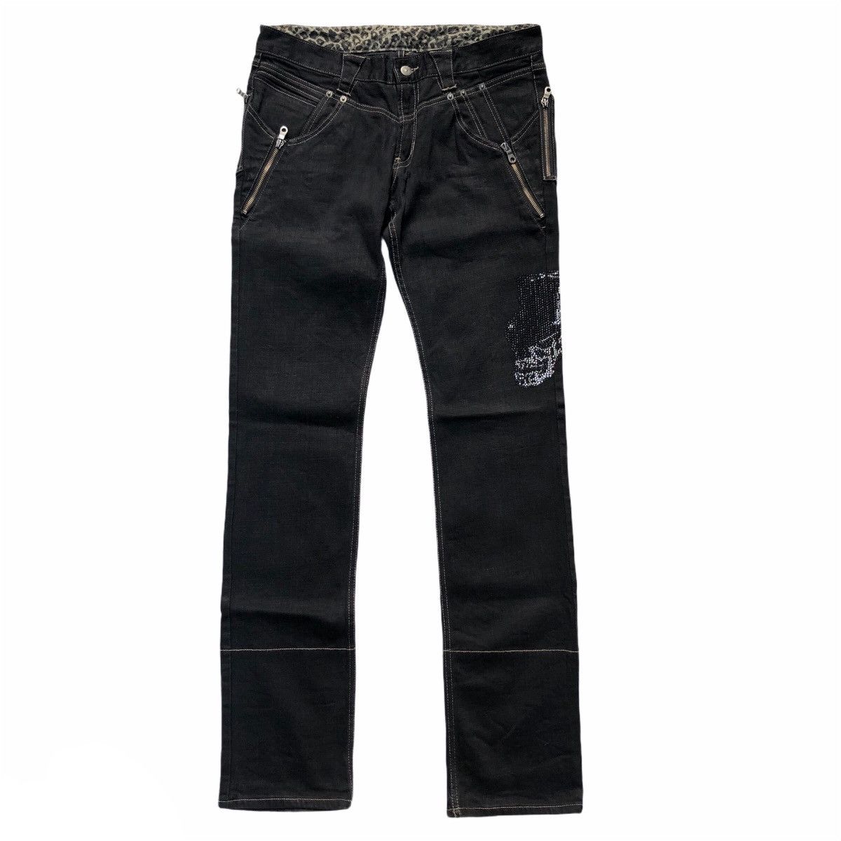 PPFM PPFM Leopard Gambit Skull Jeans Size US 36 / EU 52 - 1 Thumbnail