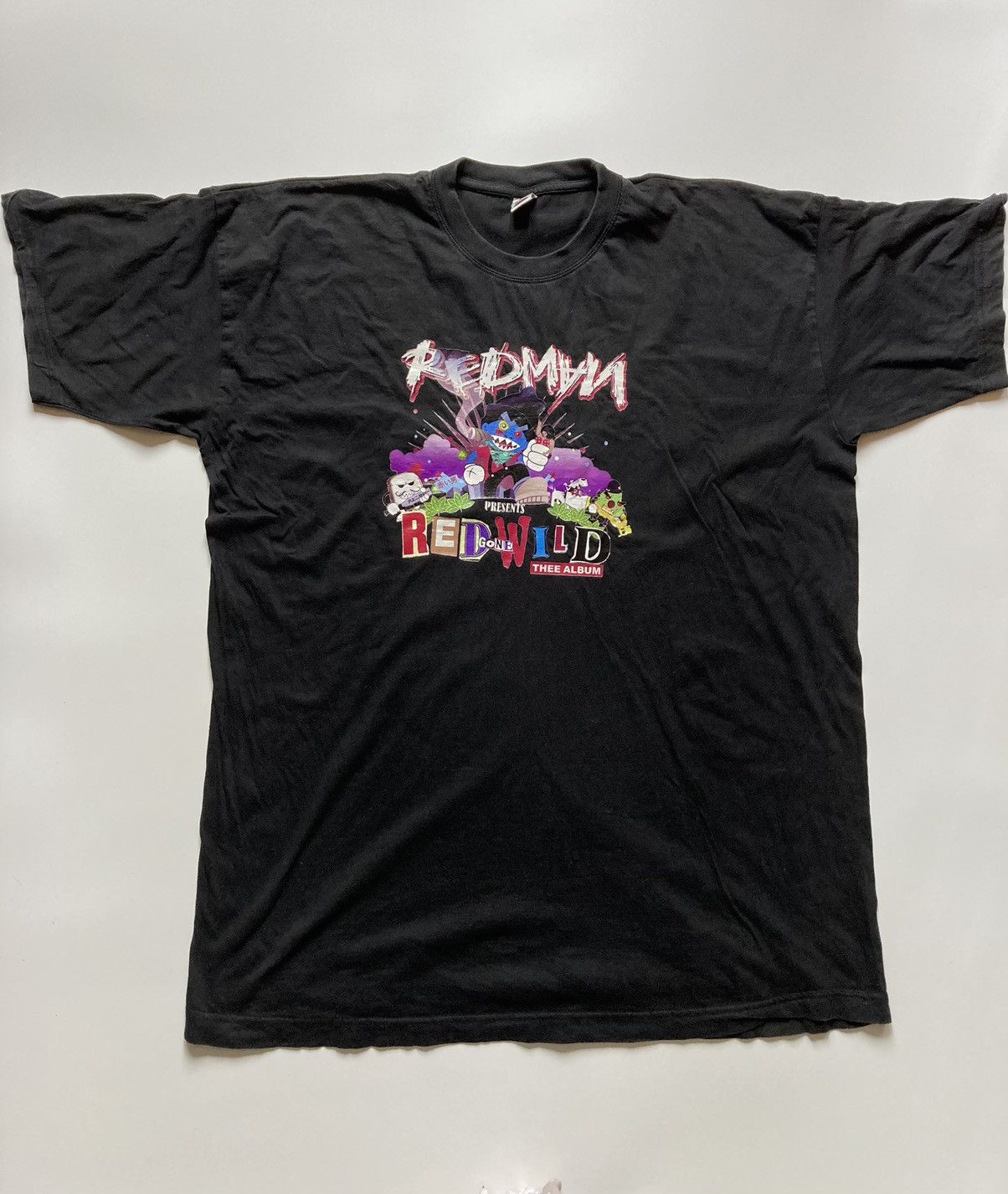 vintage 00s y2k redman red gone wild tour rap tee