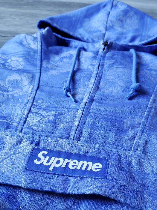 Supreme Supreme Floral Tapestry Anorak - Blue | Grailed