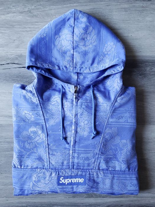 Supreme Supreme Floral Tapestry Anorak - Blue | Grailed