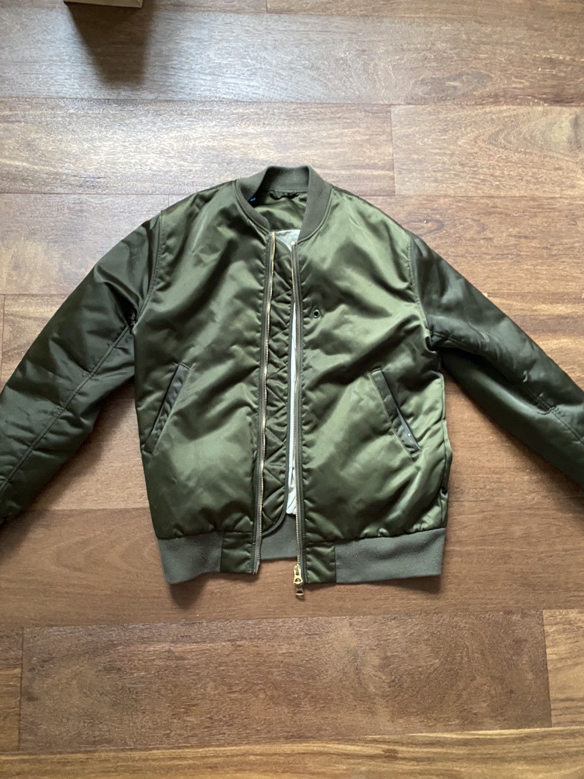 Acne Studios Acne Studios Mylon PSS17 Bomber jacket green | Grailed