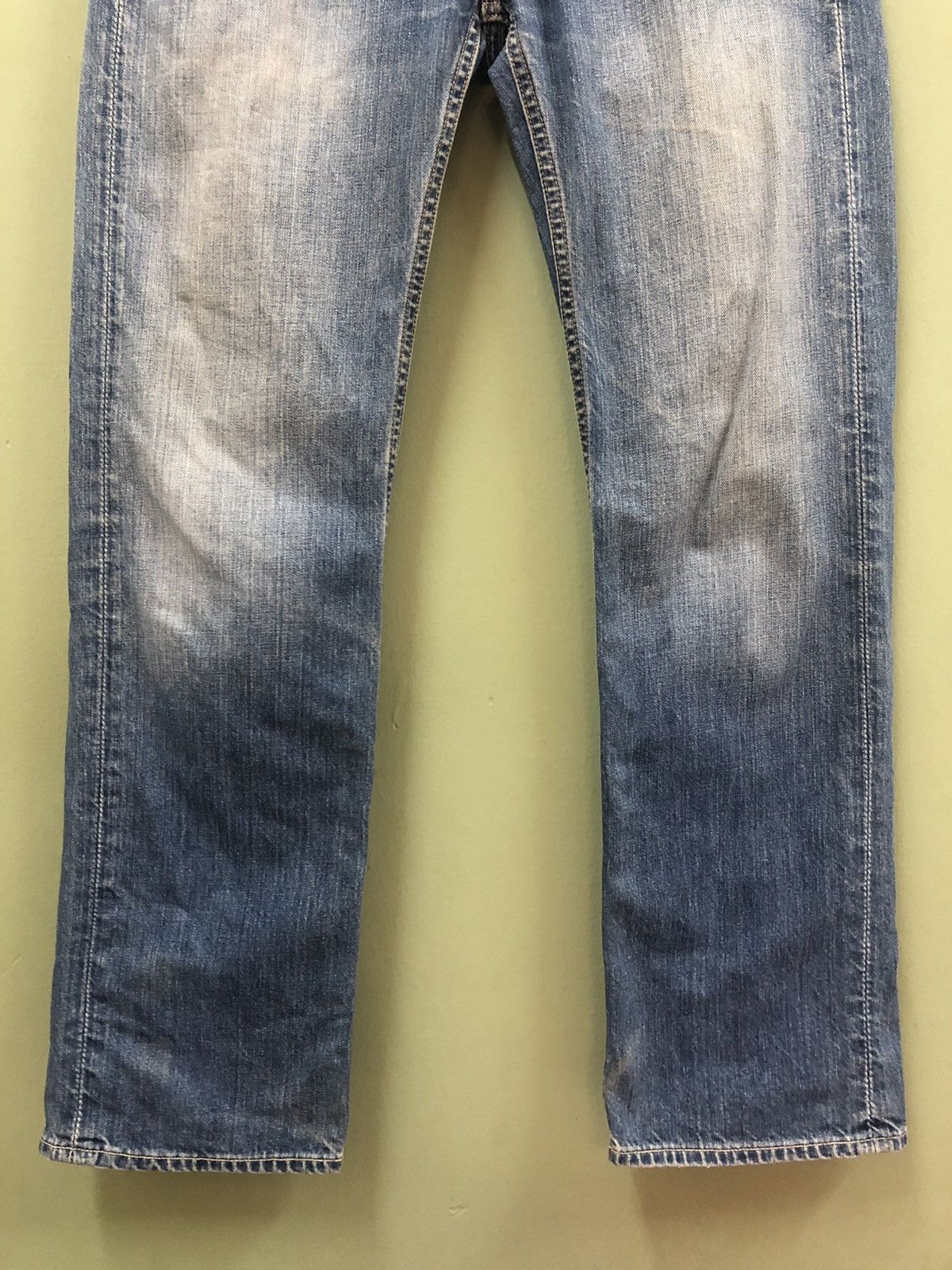 Designer POLO RL - RELAXED FIT MID WASH DISTRESSED JEANS Size US 28 / EU 44 - 3 Thumbnail