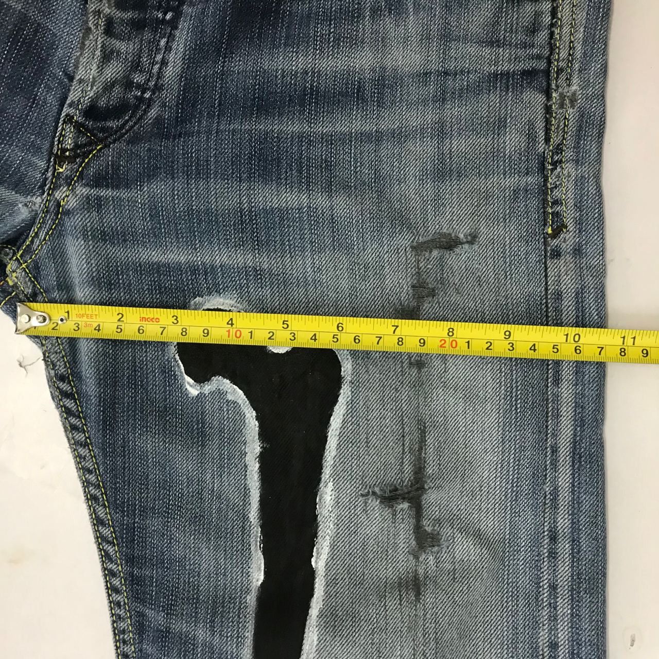 Diesel 🔥 Vintage Diesel Art Skeleton Denim Jeans Size US 32 / EU 48 - 10 Thumbnail