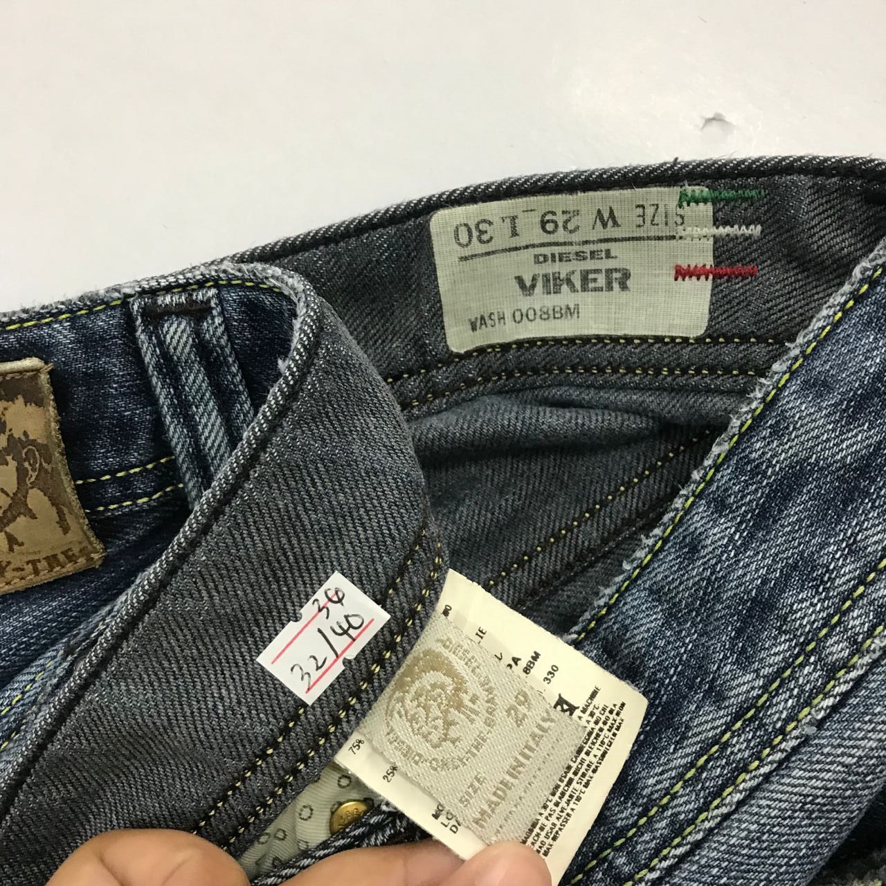 Diesel 🔥 Vintage Diesel Art Skeleton Denim Jeans Size US 32 / EU 48 - 13 Thumbnail
