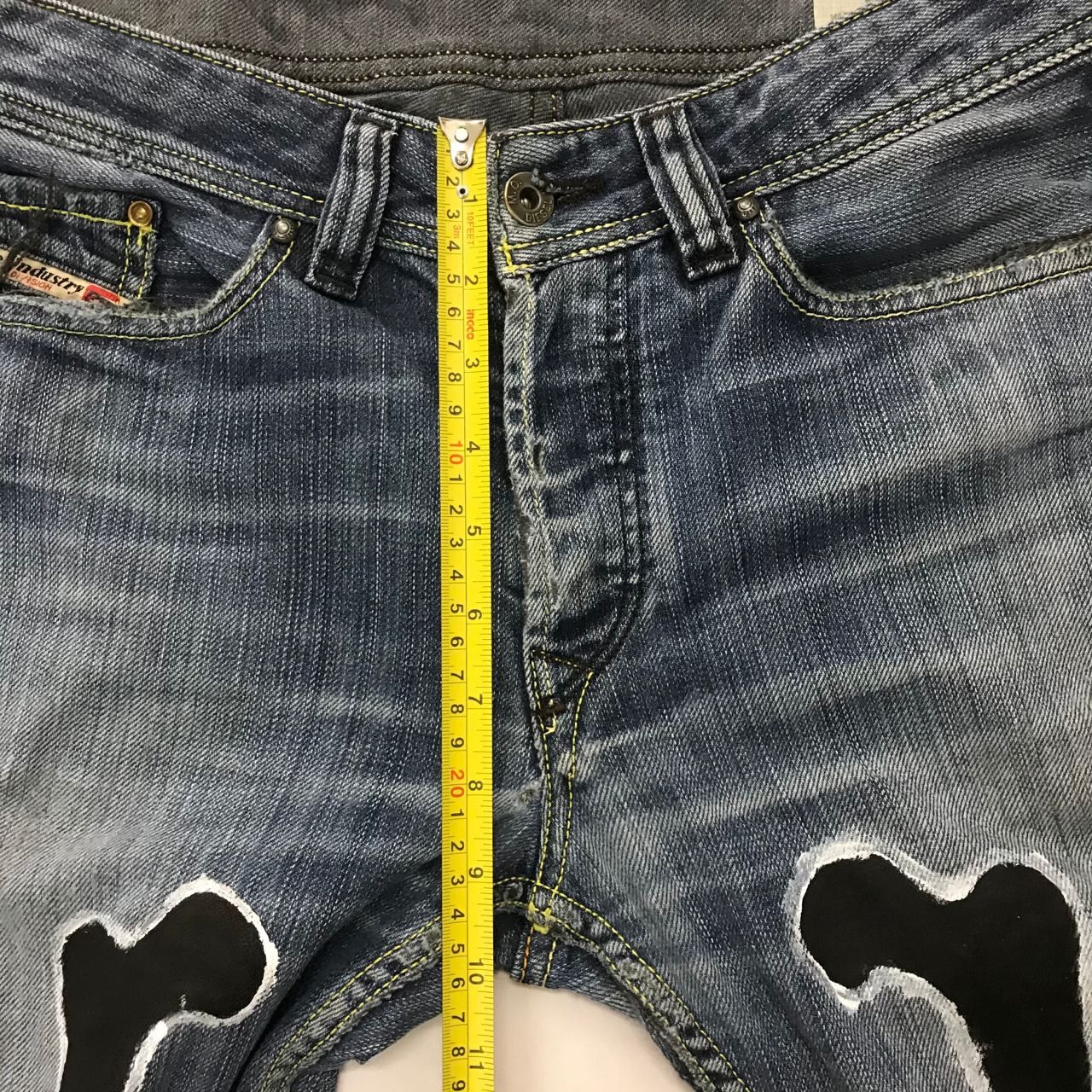 Diesel 🔥 Vintage Diesel Art Skeleton Denim Jeans Size US 32 / EU 48 - 9 Thumbnail