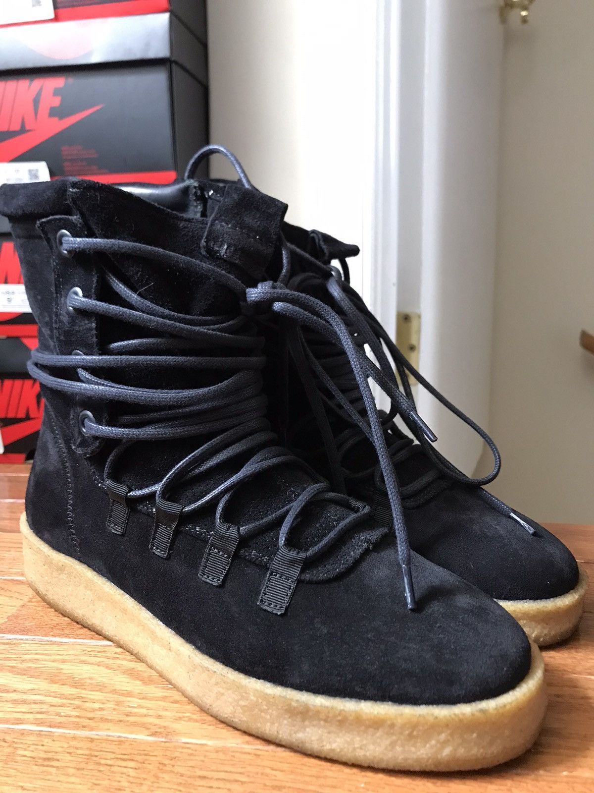 Represent Clo Dusk Boot Black Suede lace Up Boots Men\'s 42 US 8 Represent Clo. Represent Clo Dusk Boot Black Onyx | Grailed main image 3