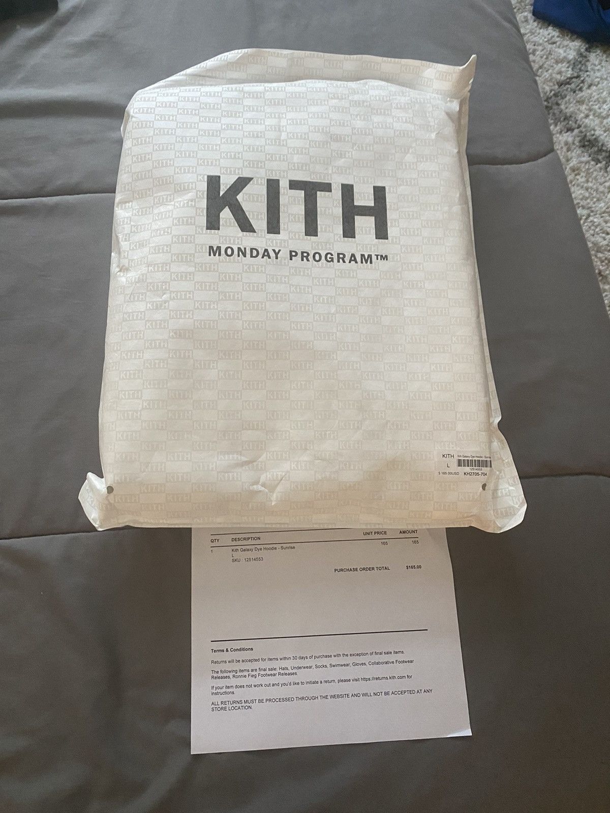 Kith Kith - Sunrise Galaxy Tie-Dye Hoodie Large L Monday Program 