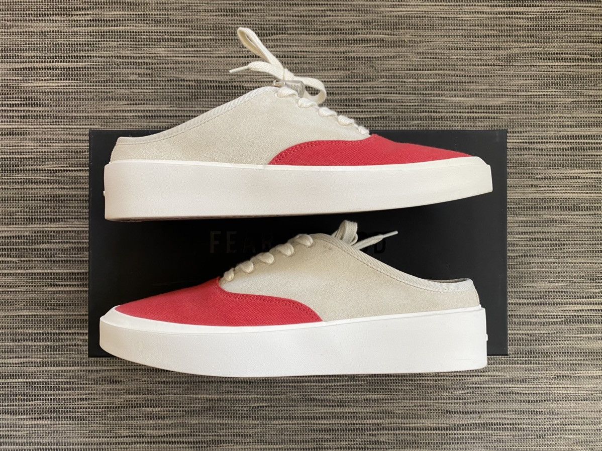 Fear of God Fear of God 101 Backless Sneaker Slip On Bone Red 41 