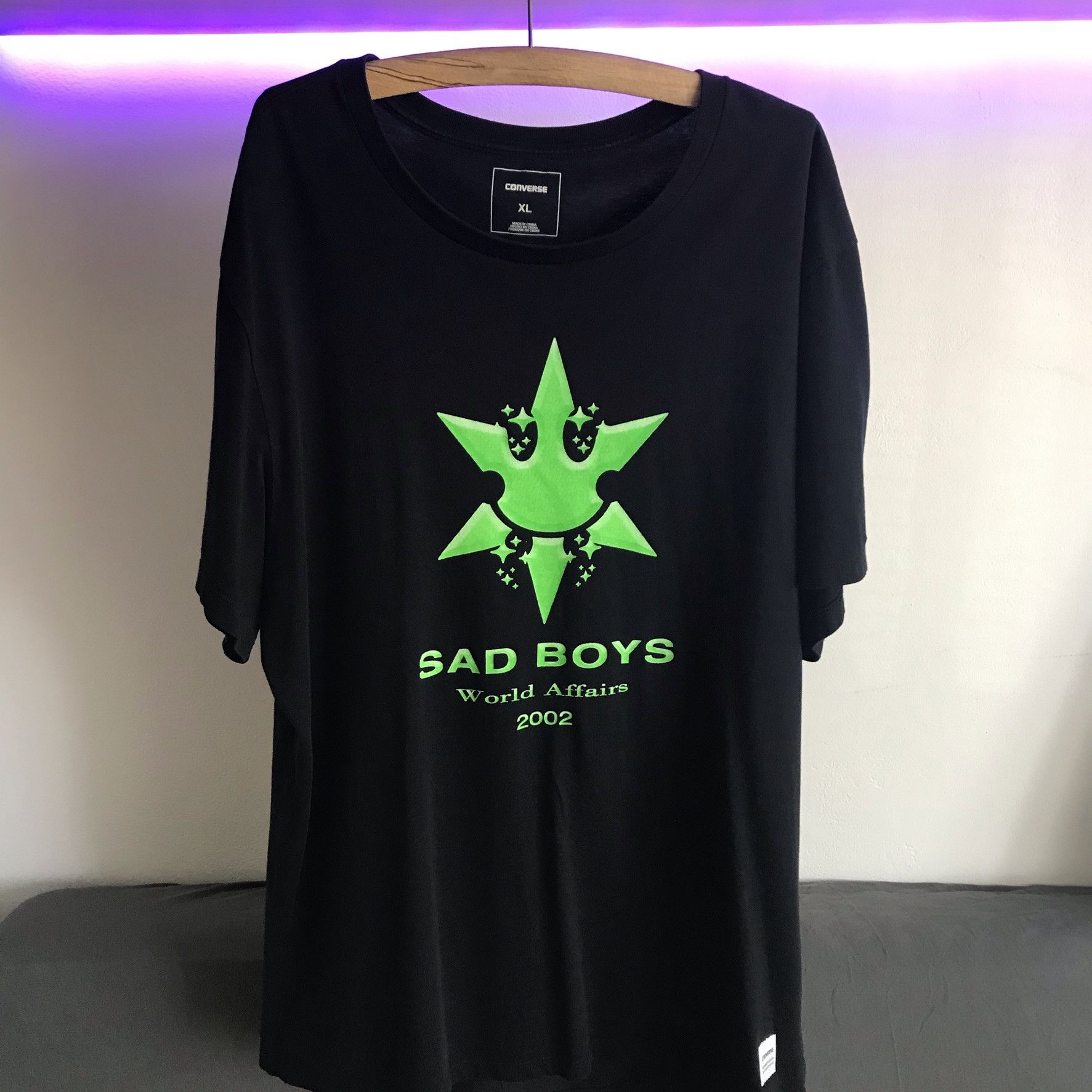 Converse Sad Boys Yung Lean Converse Sadboysgear Toxic T Shirt Grailed