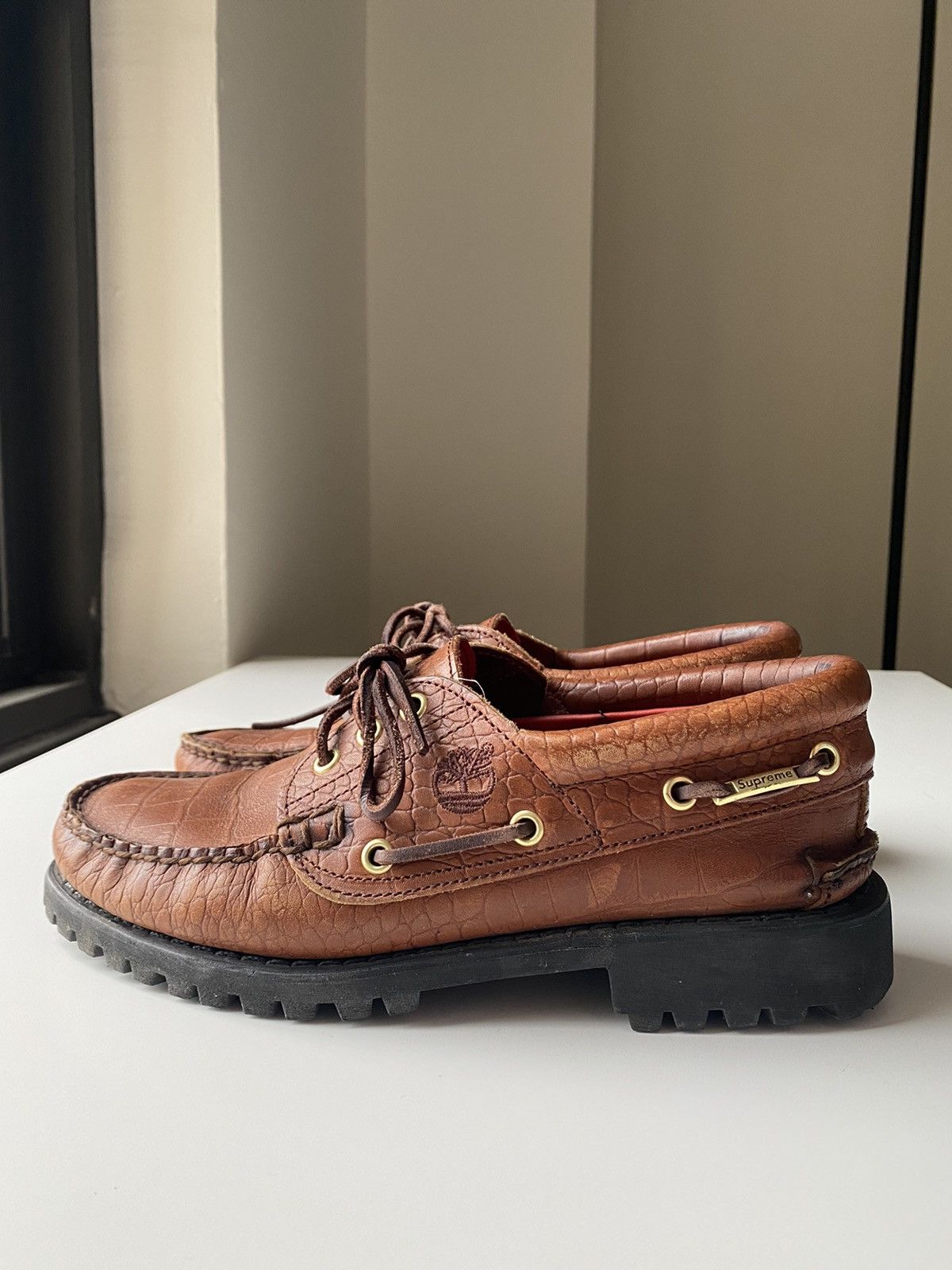 Supreme × Timberland **Last Drop** Crocodile 3 Eye Lug Sole Supreme × Timberland **Last Drop** Crocodile 3 Eye Lug Sole