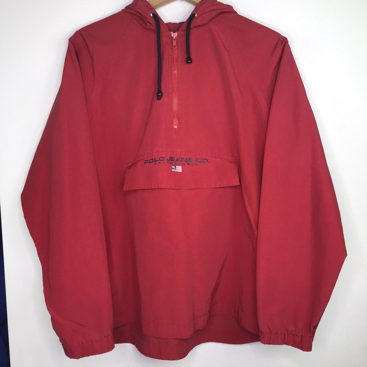 Polo Ralph Lauren Polo Jeans Sport Jacket Vintage 90s Red Flag Anorak Packable Size US XL / EU 56 / 4 - 1 Thumbnail