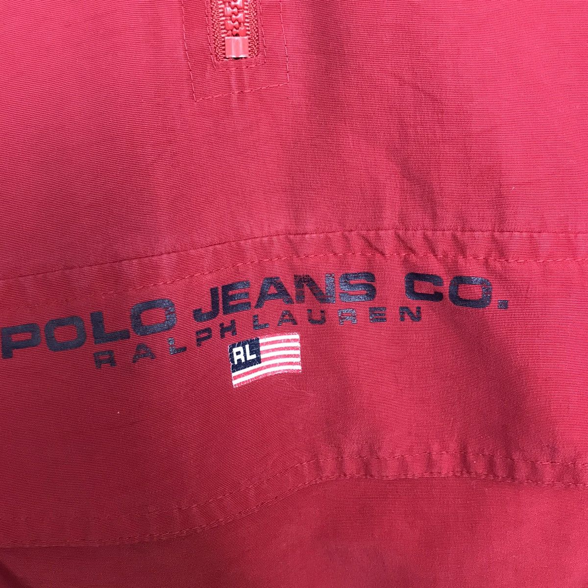 Polo Ralph Lauren Polo Jeans Sport Jacket Vintage 90s Red Flag Anorak Packable Size US XL / EU 56 / 4 - 2 Thumbnail
