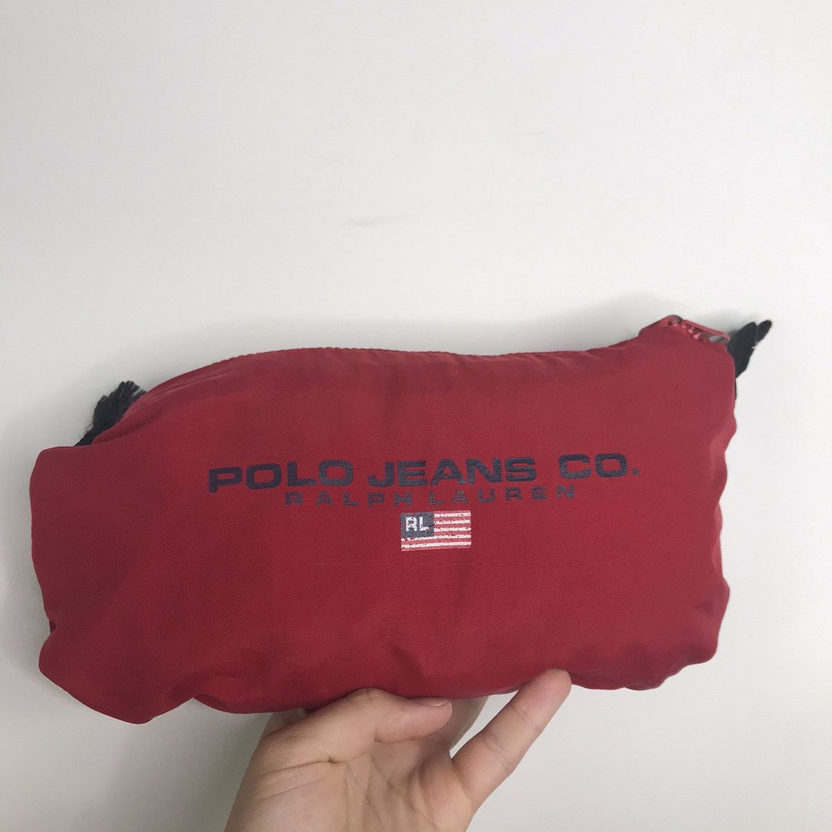 Polo Ralph Lauren Polo Jeans Sport Jacket Vintage 90s Red Flag Anorak Packable Size US XL / EU 56 / 4 - 5 Thumbnail