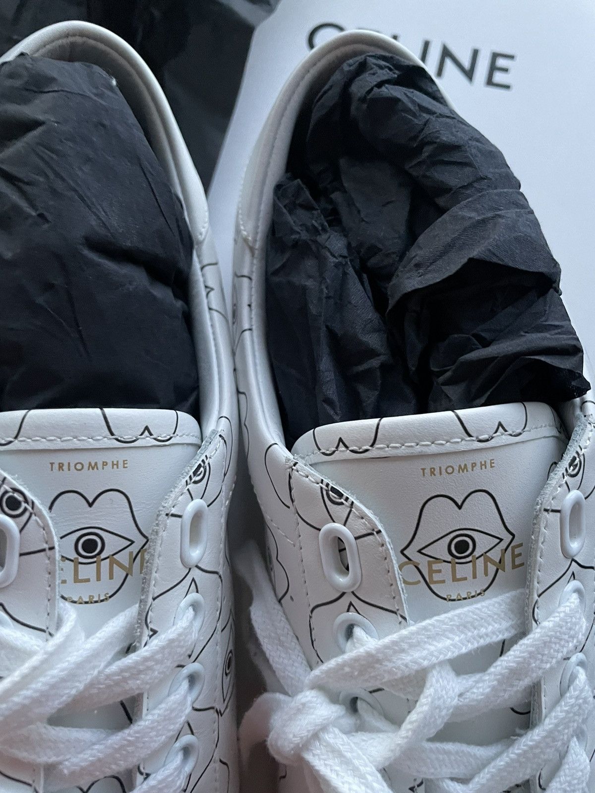 Celine × Hedi Slimane Celine Hedi Slimane Super Runway Triomphe Sneaker Brand New Size US 11 / EU 44 - 10 Thumbnail