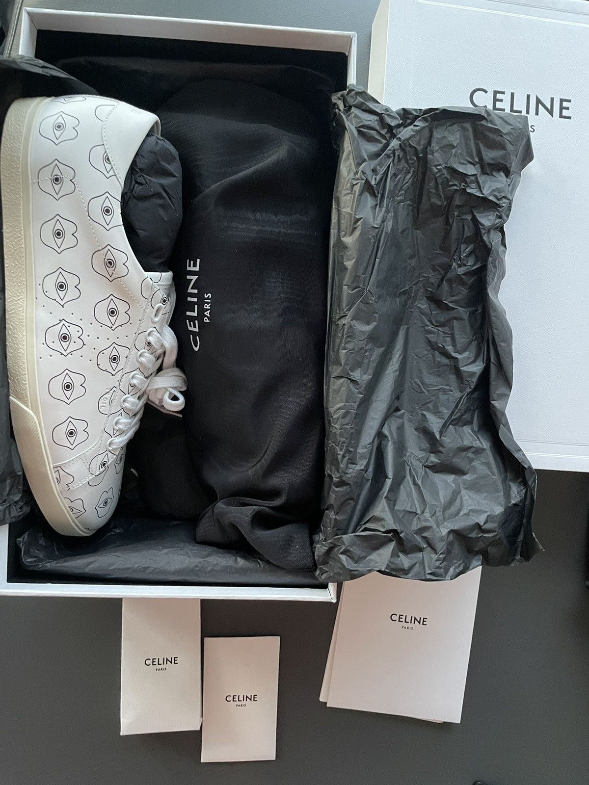 Celine × Hedi Slimane Celine Hedi Slimane Super Runway Triomphe Sneaker Brand New Size US 11 / EU 44 - 5 Thumbnail