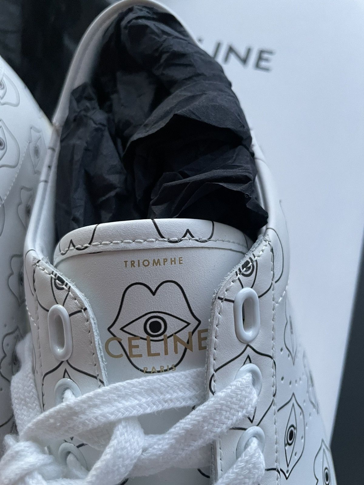 Celine × Hedi Slimane Celine Hedi Slimane Super Runway Triomphe Sneaker Brand New Size US 11 / EU 44 - 9 Thumbnail