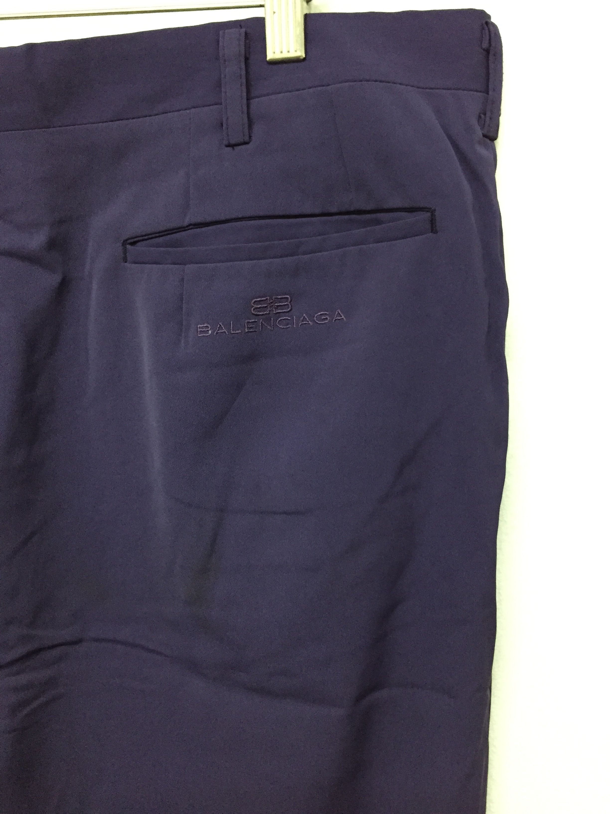 Balenciaga Embroidered logo Purple Baggy Wide Trouser Pant Grailed