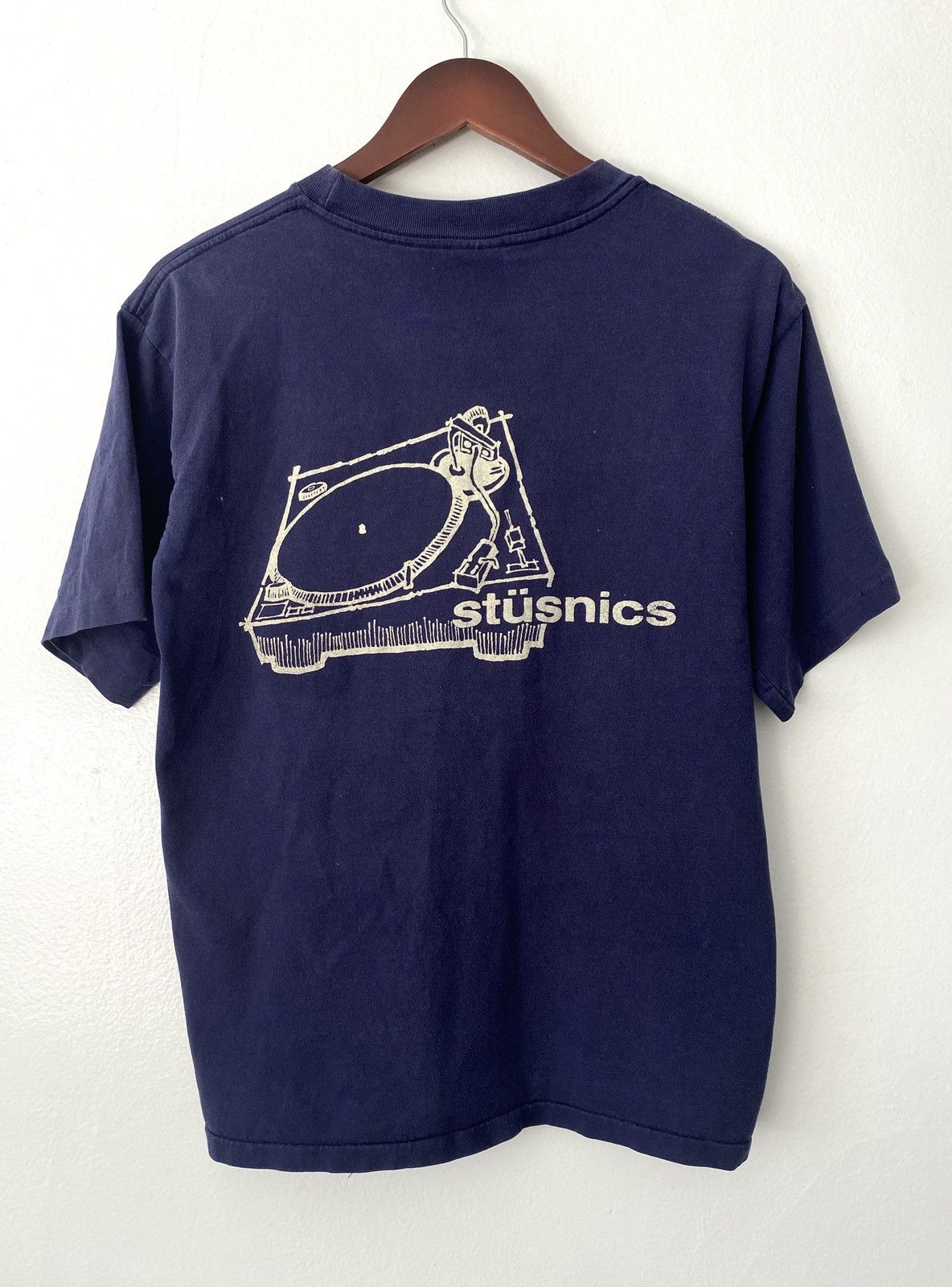 Stussy × Vintage 1992 Stussy “Stusnics”T-Shirt Pump it Up Stussy × Vintage 1992 Stussy “Stusnics”T-Shirt Pump it Up