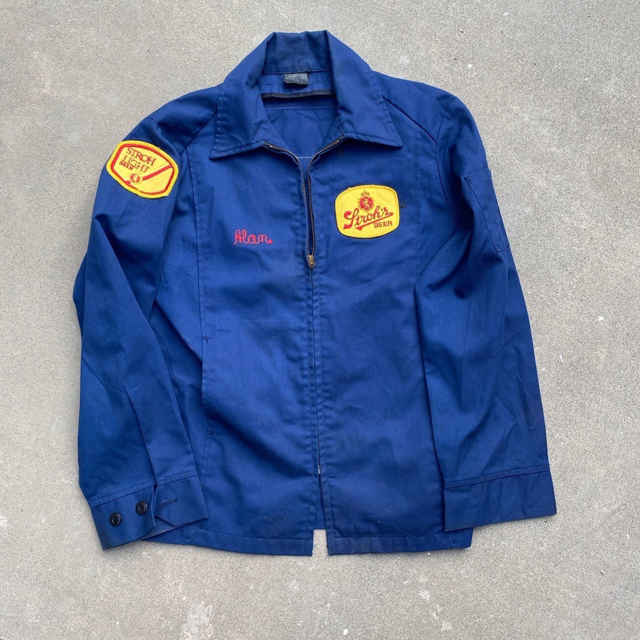 Vtg good 70s Strohs Beer Jacket