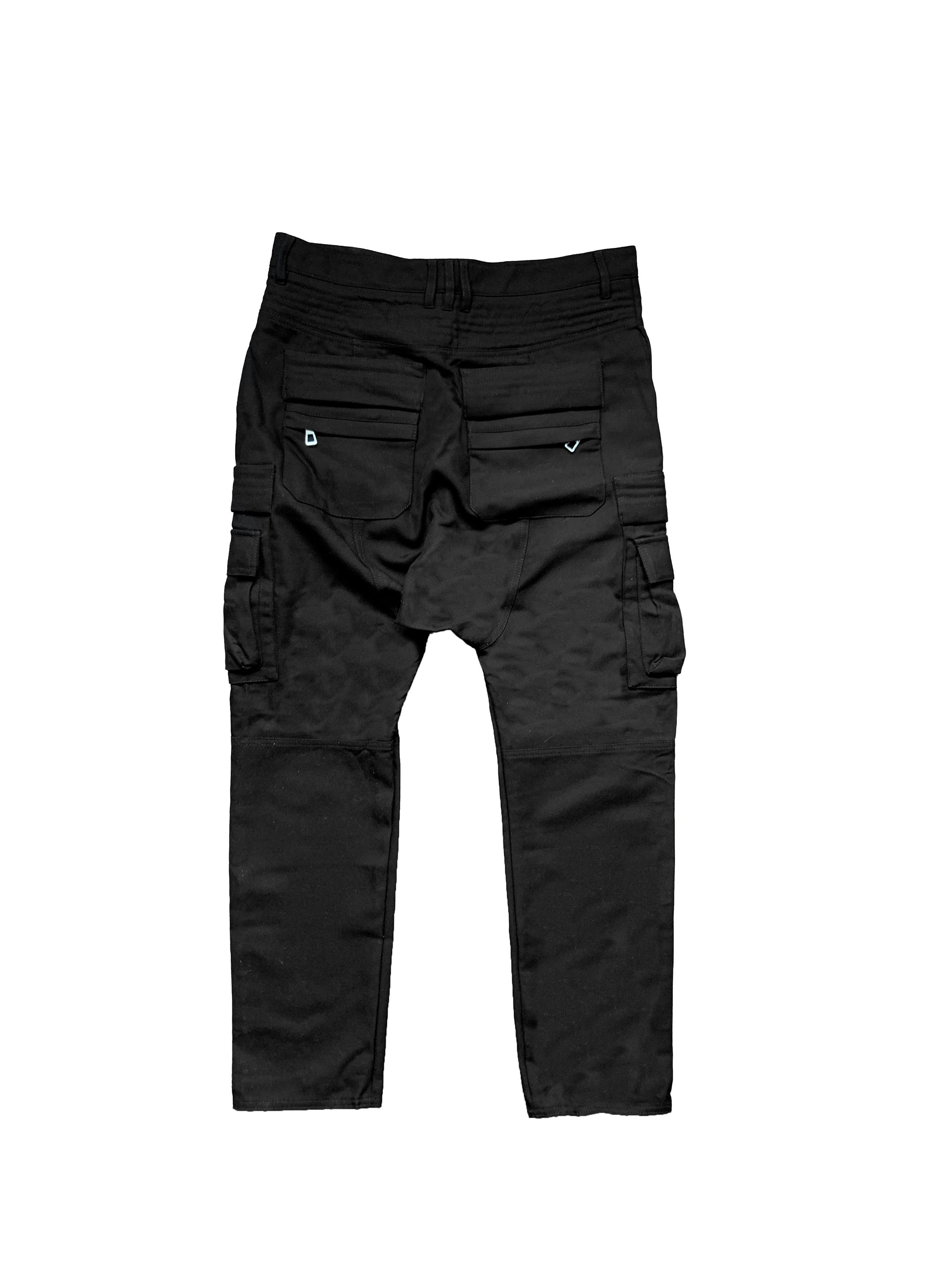 Balmain × H&M Wool Cargo Biker Pants Size US 33 - 2 Thumbnail