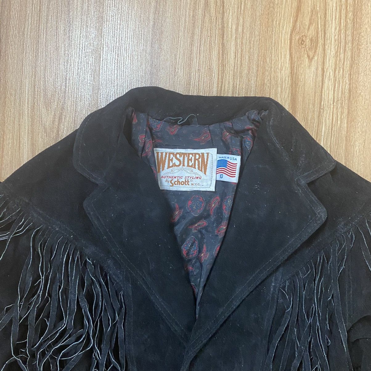 Schott WESTERN AUTHENTIC STYLING BY SCHOTT CROPPED LEATHER JACKET Size US S / EU 44-46 / 1 - 6 Thumbnail
