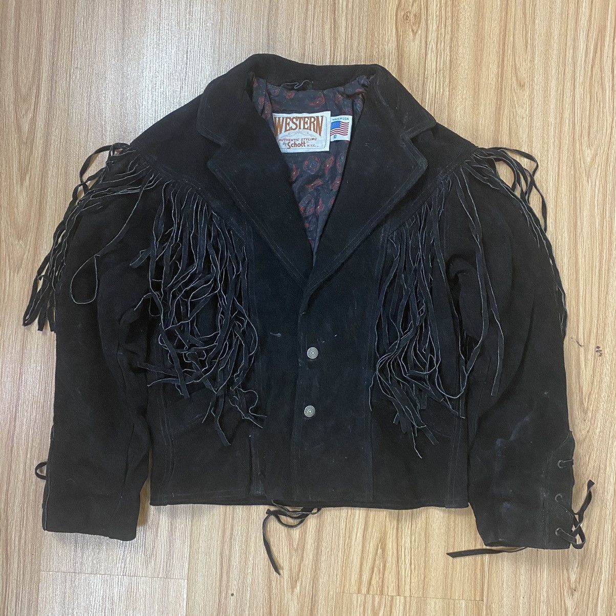 Schott WESTERN AUTHENTIC STYLING BY SCHOTT CROPPED LEATHER JACKET Size US S / EU 44-46 / 1 - 1 Thumbnail