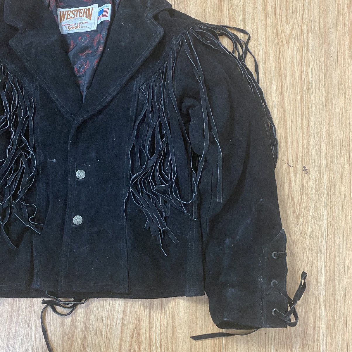 Schott WESTERN AUTHENTIC STYLING BY SCHOTT CROPPED LEATHER JACKET Size US S / EU 44-46 / 1 - 5 Thumbnail