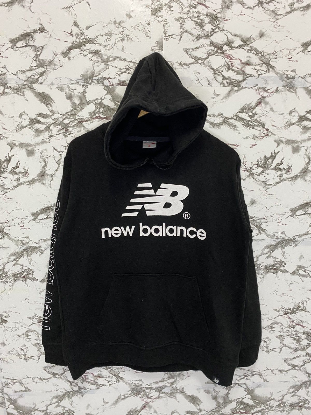 New Balance New Balance Spell Out Usa Flag Hoodie Sweatshirt Size US M / EU 48-50 / 2 - 2 Thumbnail