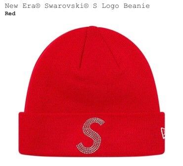 New Supreme Swarovski New sale Era S Logo Beanie SS21