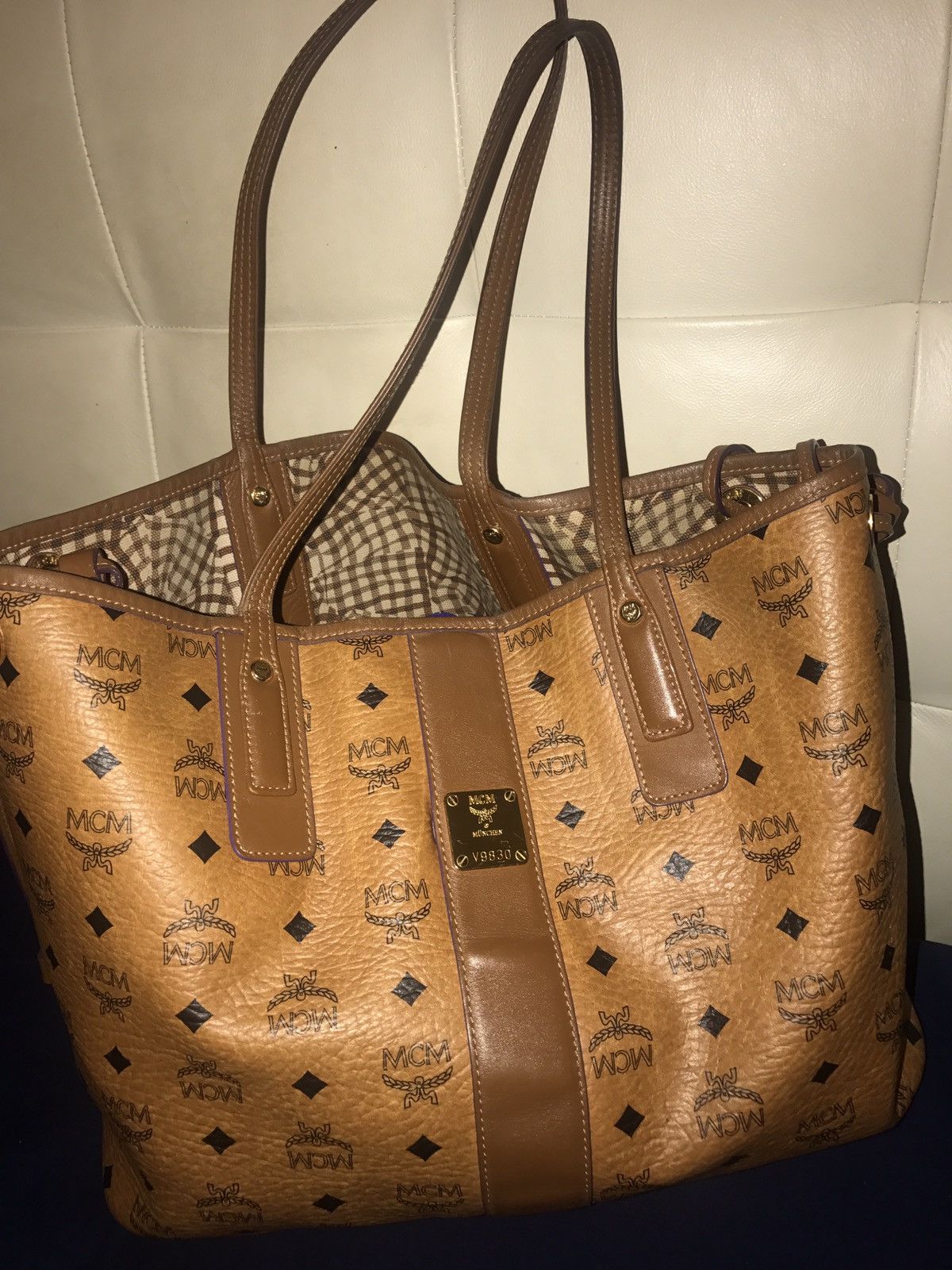 LOUIS VUITTON - Shopper Bag MM Saffron M24457 Women's Leather Tote