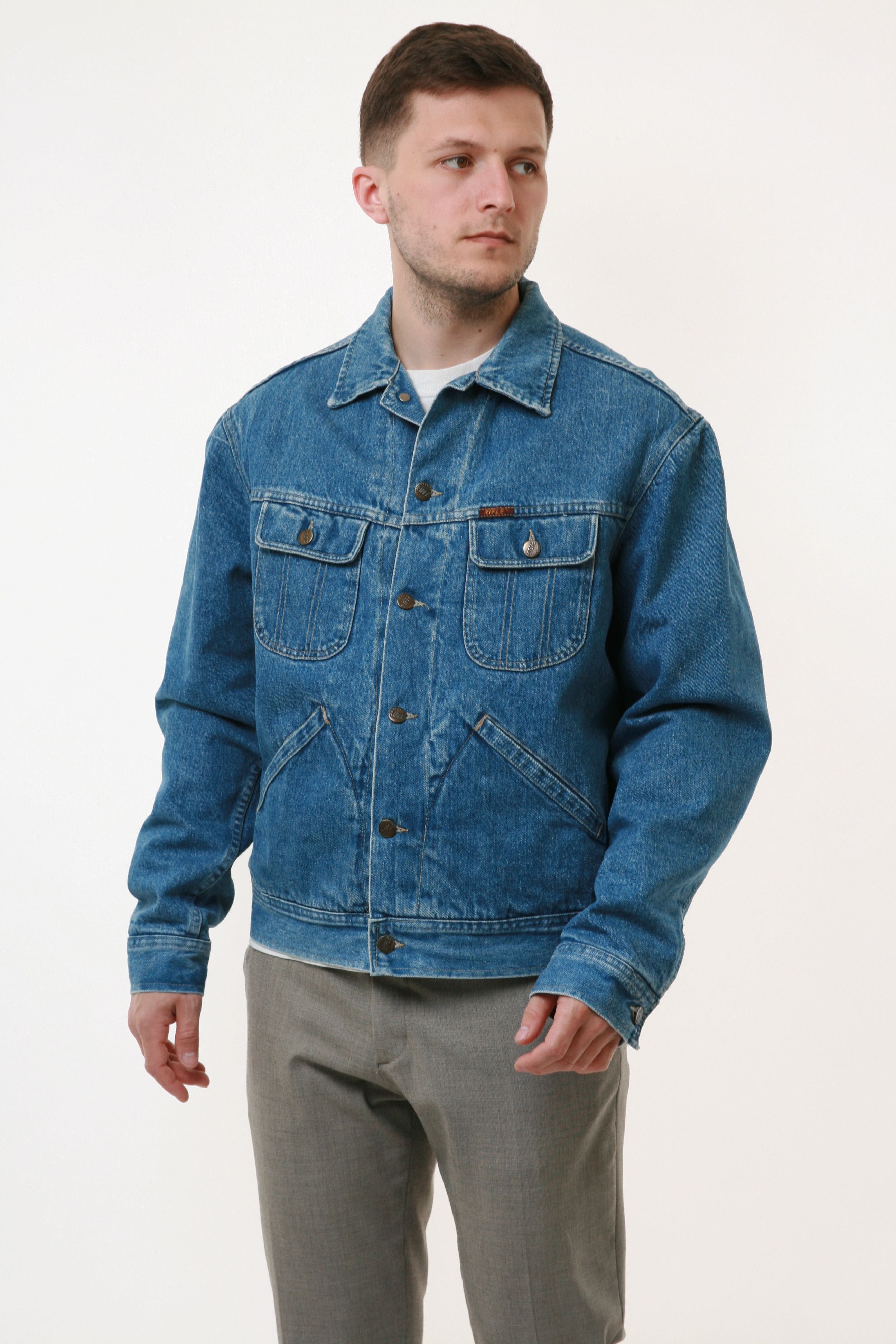 Rifle 90s RIFLE Lined Vintage Oldschool Jeans Denim Jacket 18561 | Grailed