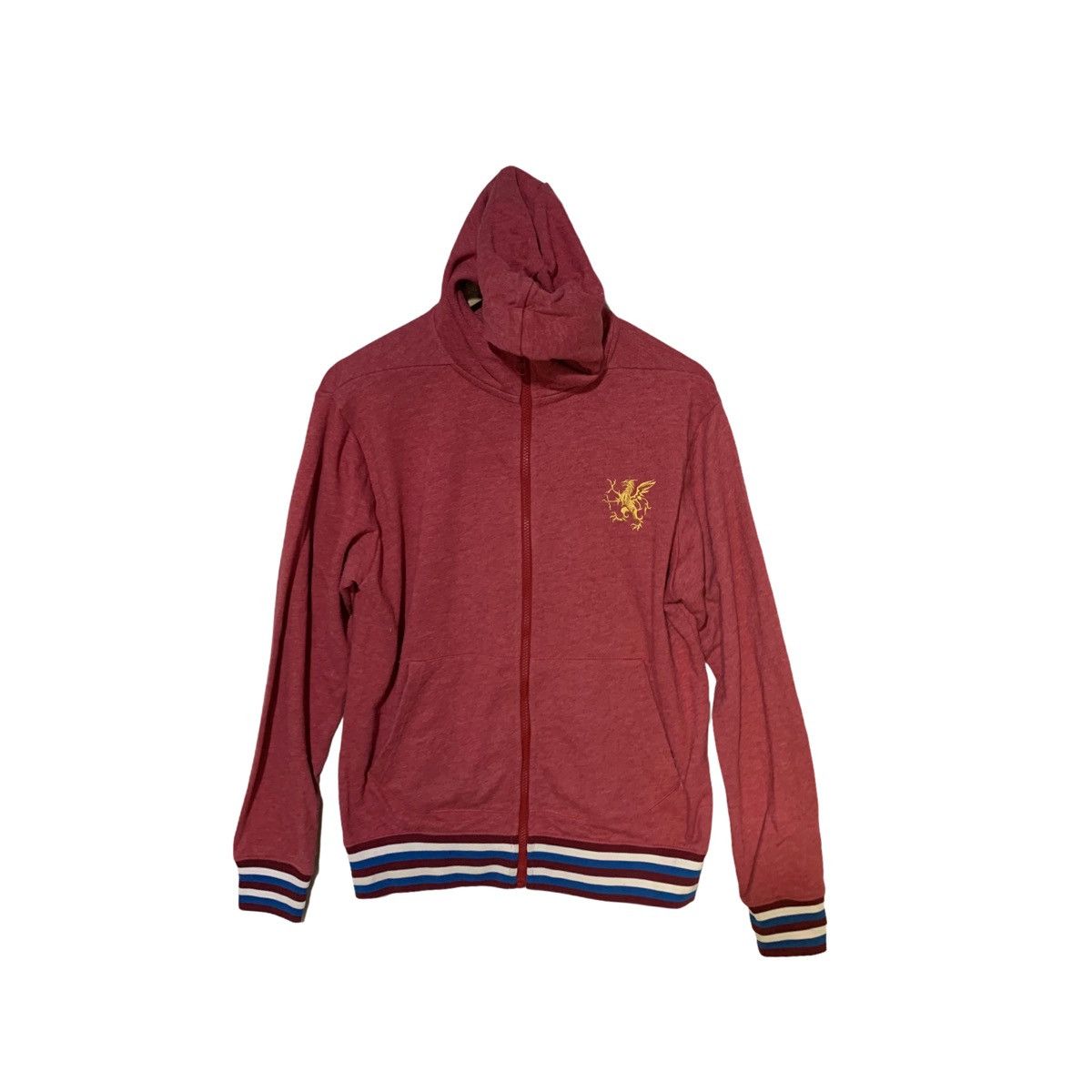 &life hoodie zip sweater small logo embroidered