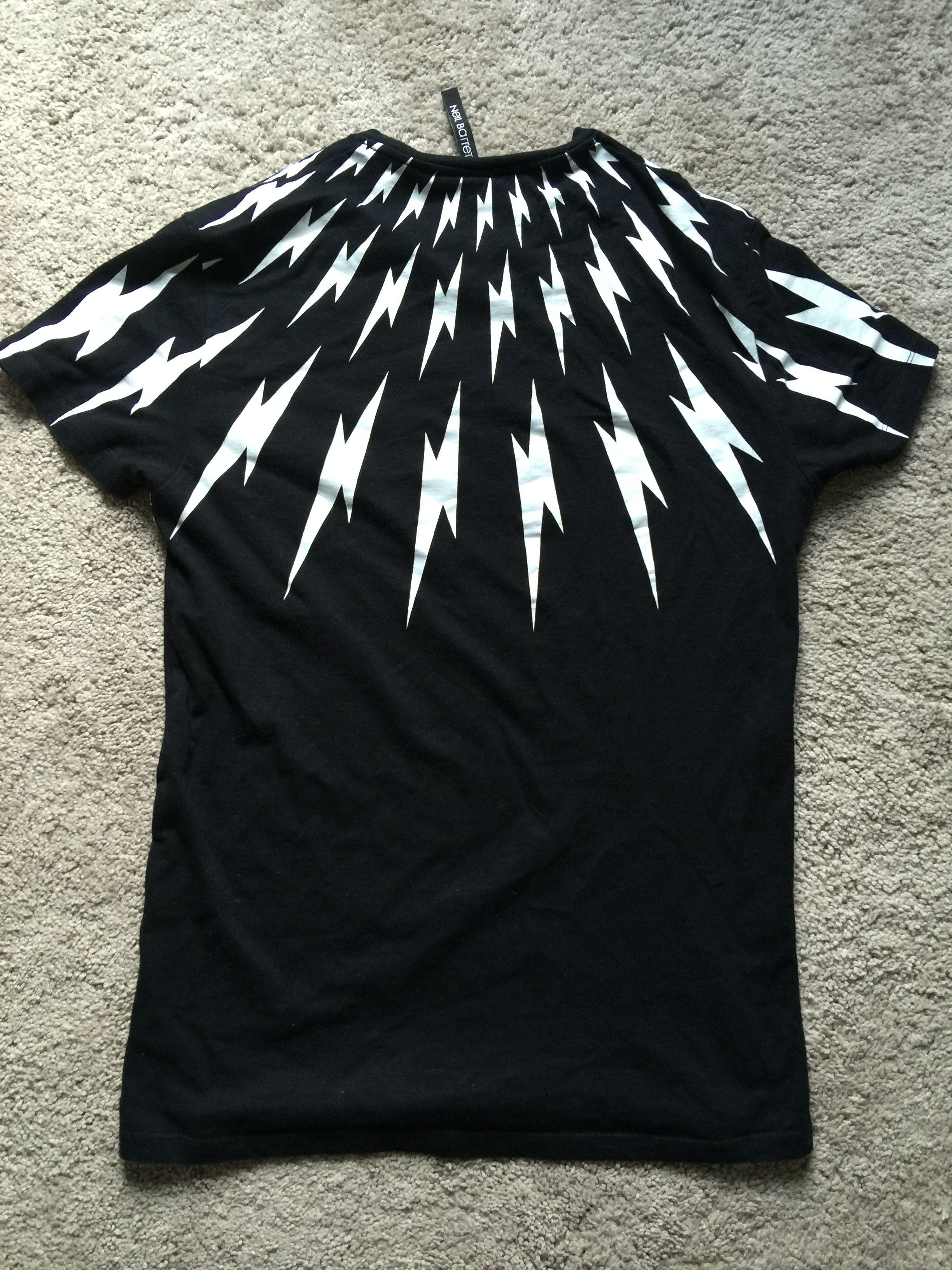 Neil Barrett lightening bolt tshirt Size US XS / EU 42 / 0 - 2 Thumbnail