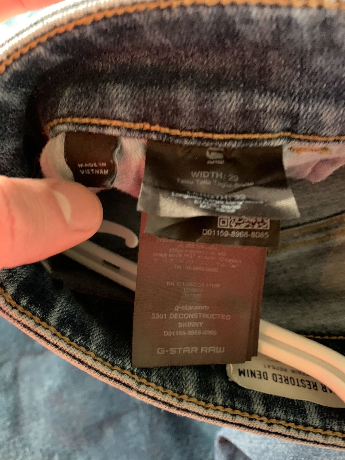 G-Star G-STAR RAW 3301 DECONSTRUCTED SKINNY Size US 29 - 6 Thumbnail