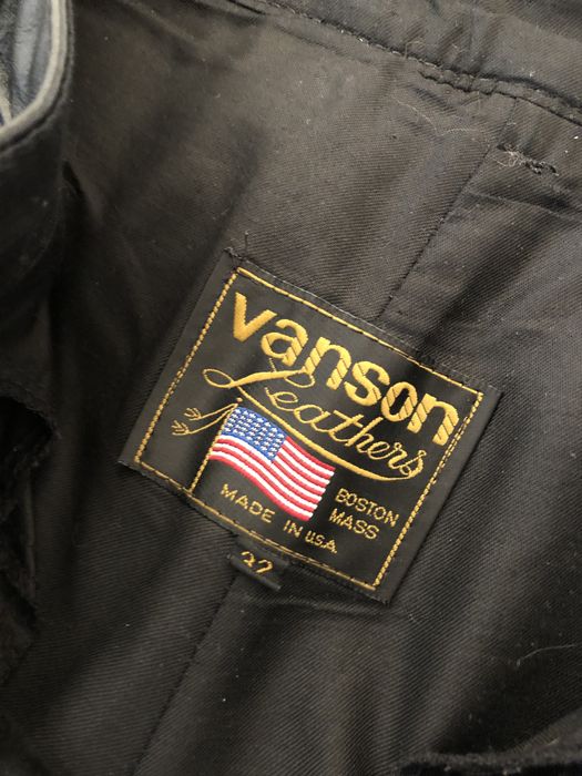 Vintage Vanson Heavyweight Leather Pants | Grailed