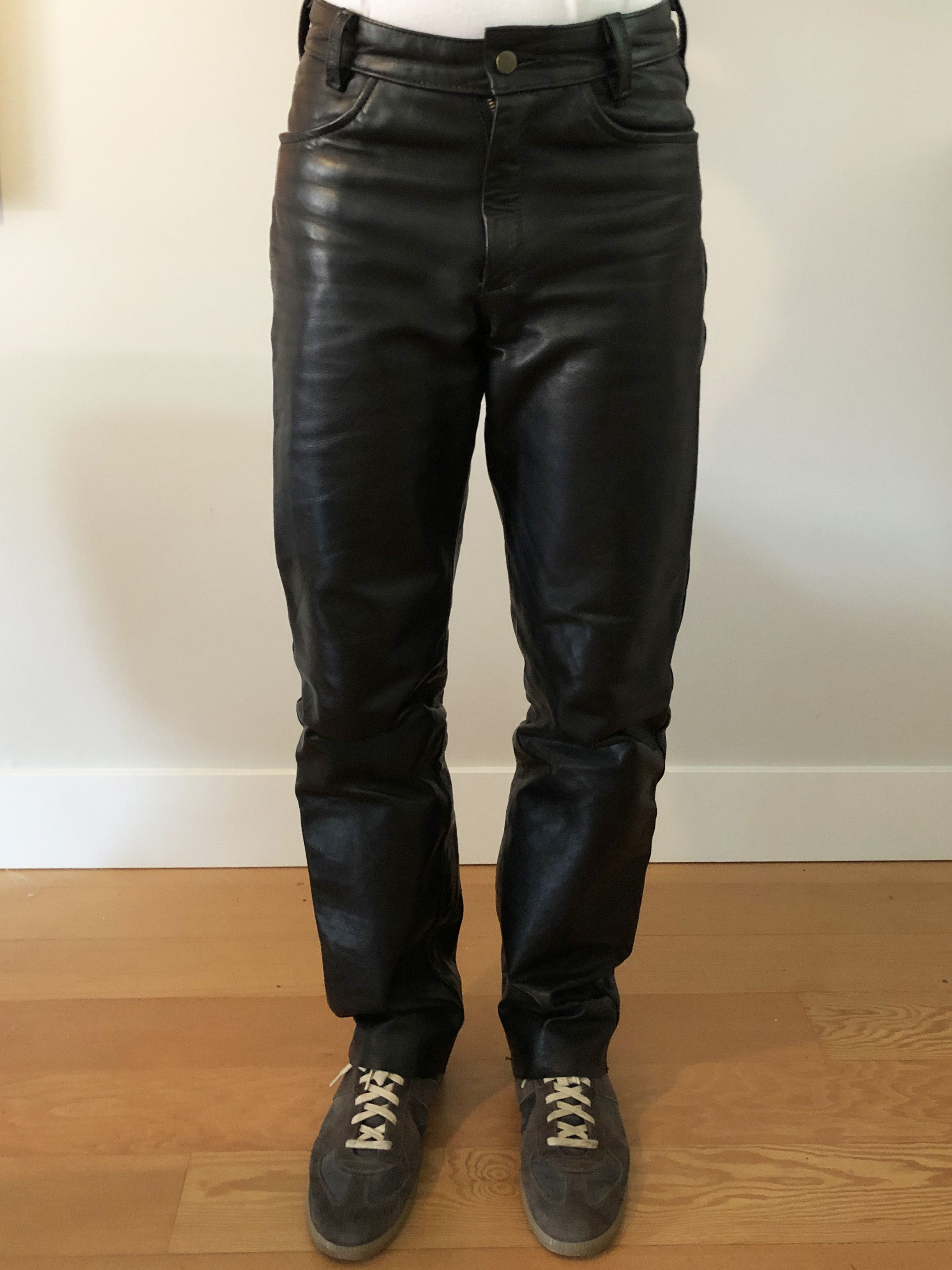 Vintage Vanson Heavyweight Leather Pants | Grailed