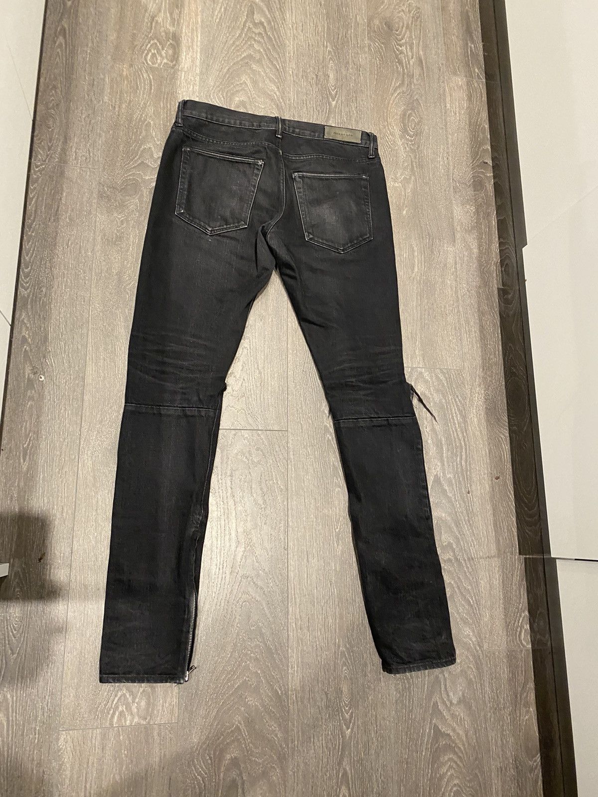 Fear of God Rare Fourth Collection Low Zipper Ripped Washed Jeans Size US 32 / EU 48 - 3 Thumbnail