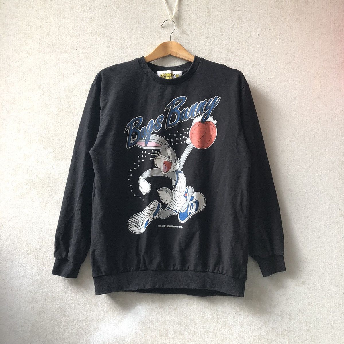 Bug Bunny Sweatshirt Vintage 1994 by Warner outlets Bros Black Color Made in USA