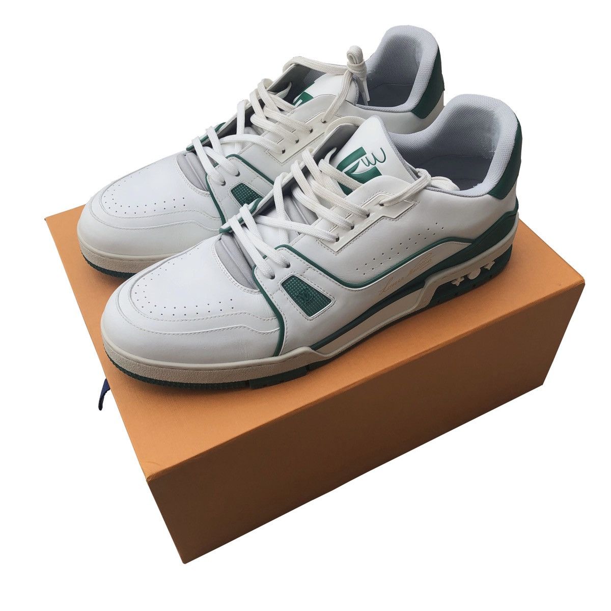 Louis Vuitton SS19 408 TRAINER SNEAKER LOW GREEN